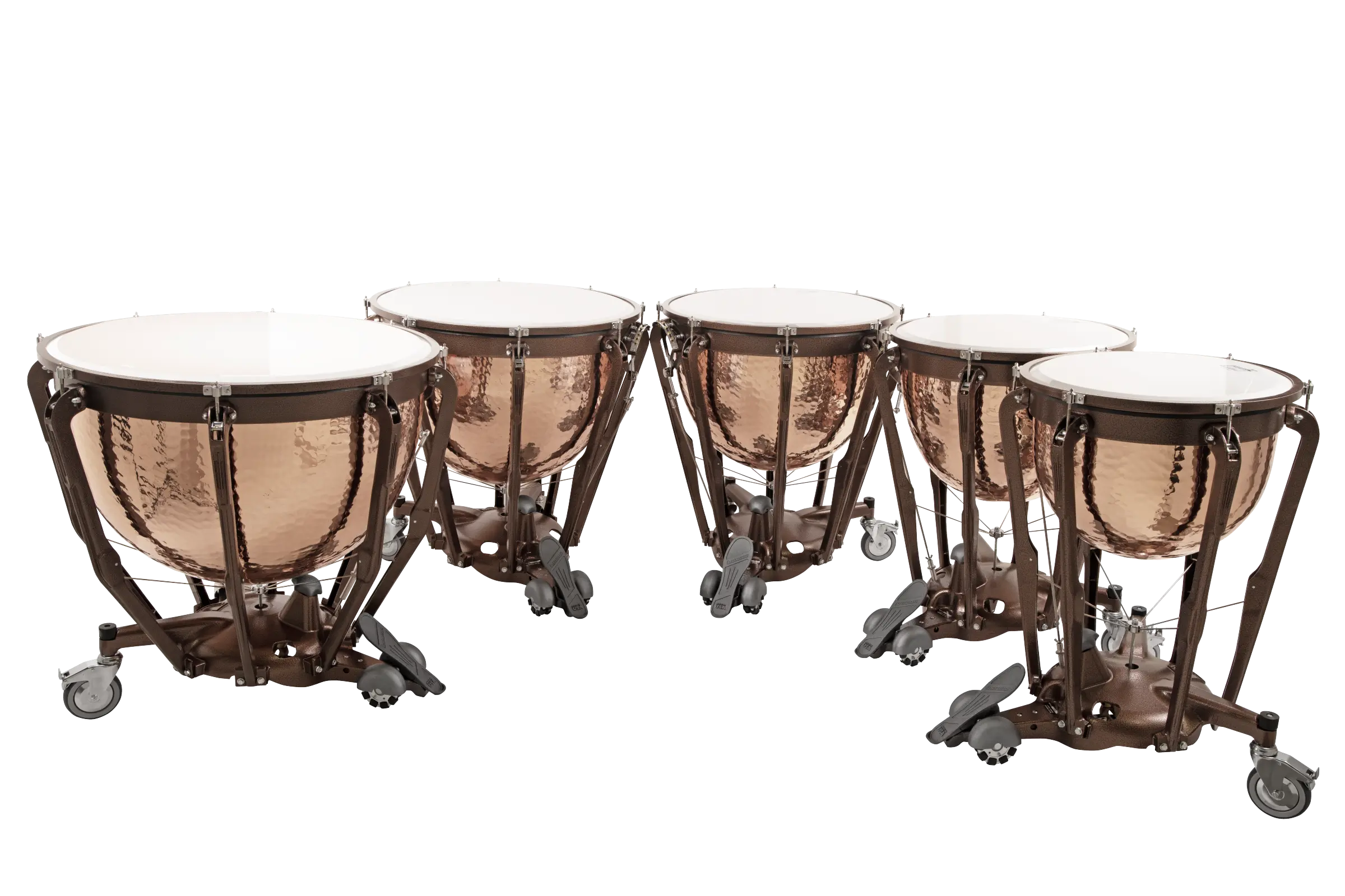 LTP505KG Hammered Copper Bowl 5pc 20in-32in B - zoomed in