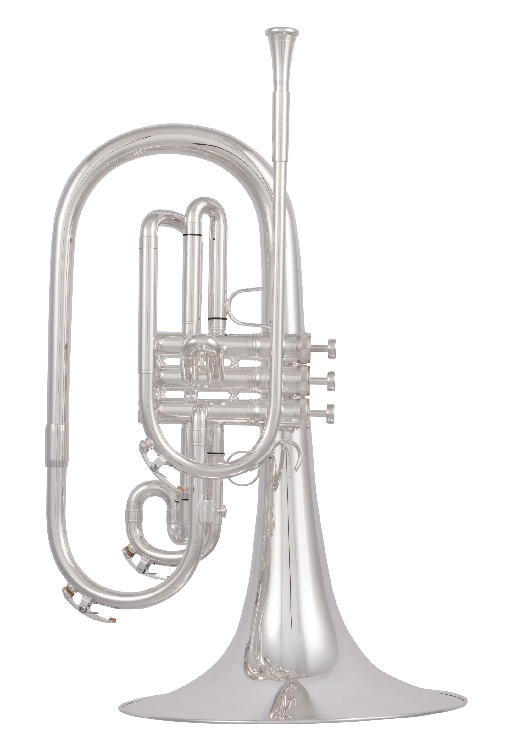 KMP611S King Professional Marching Mellophone - zoomed in