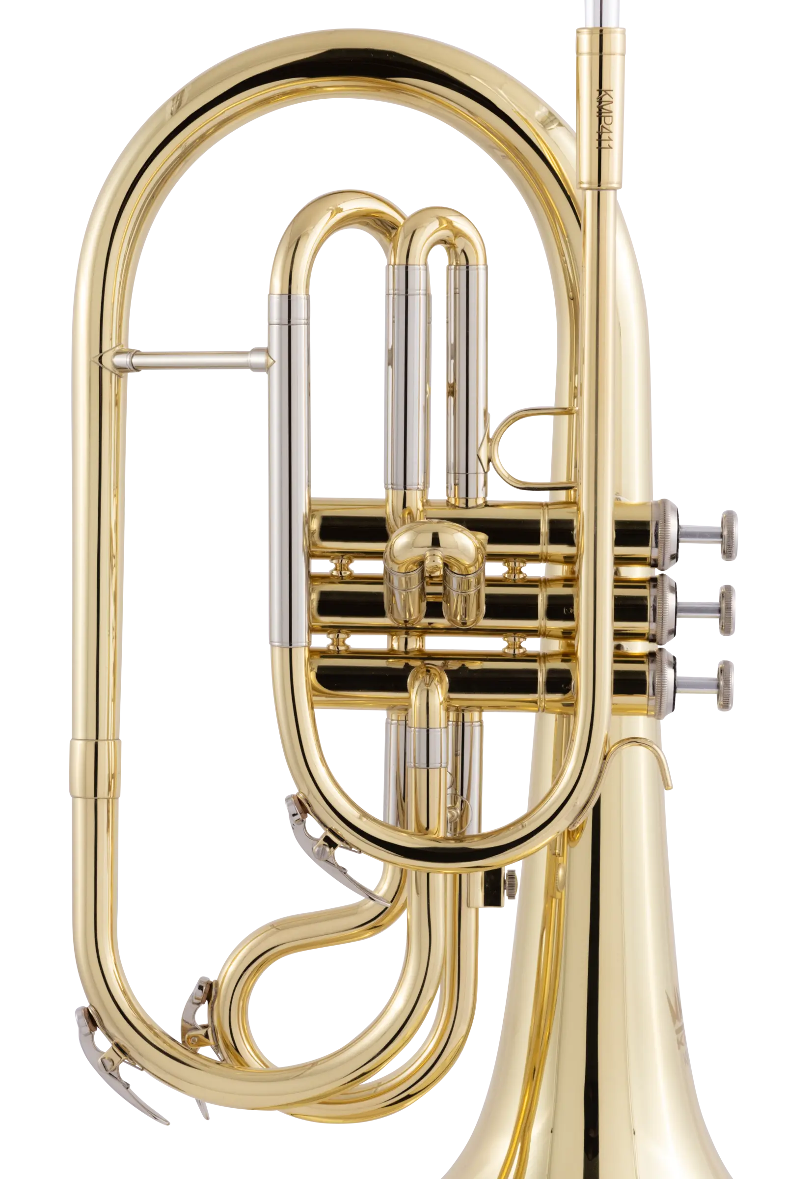 KMP411 King Intermediate Mellophone - zoomed in