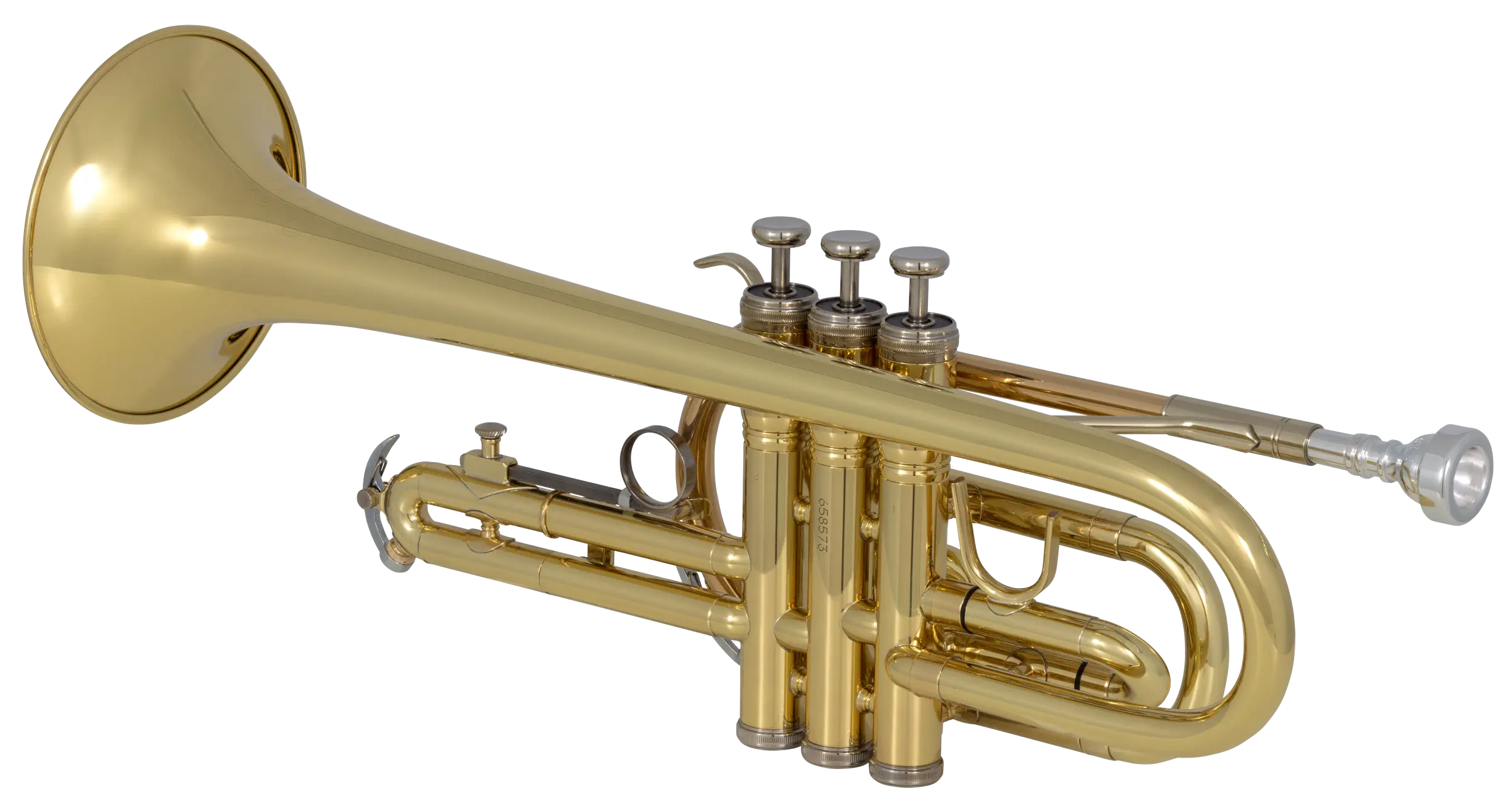 CR301H Bach Beginner Cornet - zoomed in