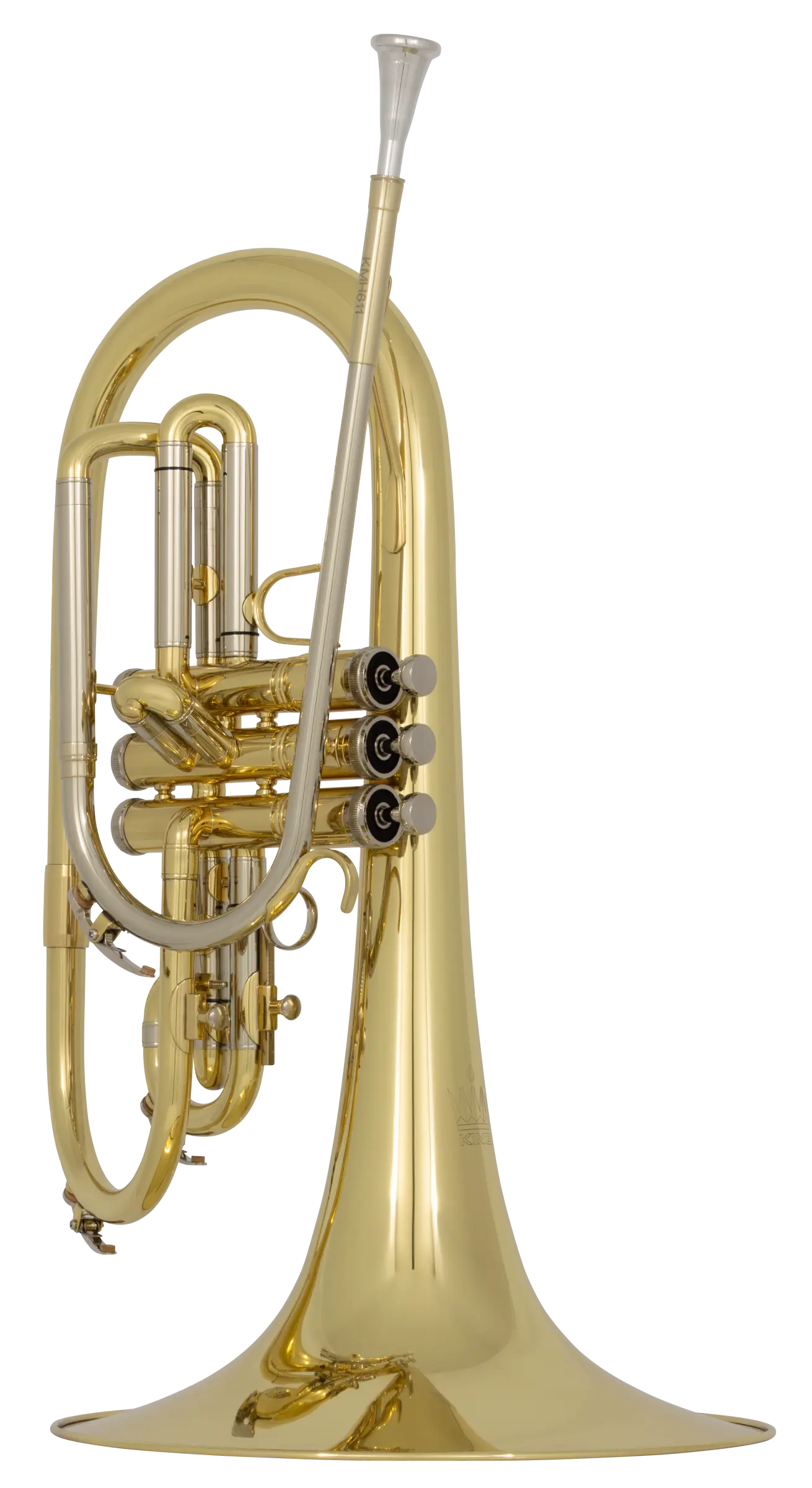KMH611 King Standard Stepup Mellophone - zoomed in