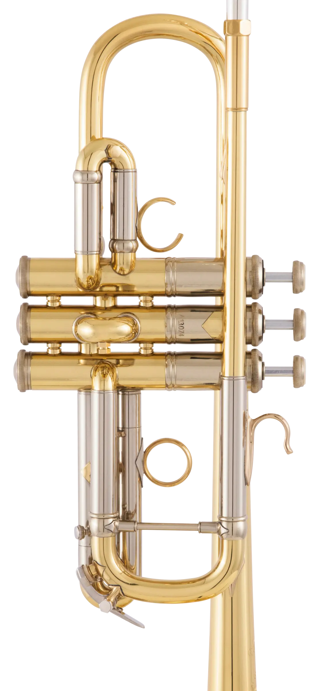 AC190 Bach Professional Artisan Trumpet - zoomed in