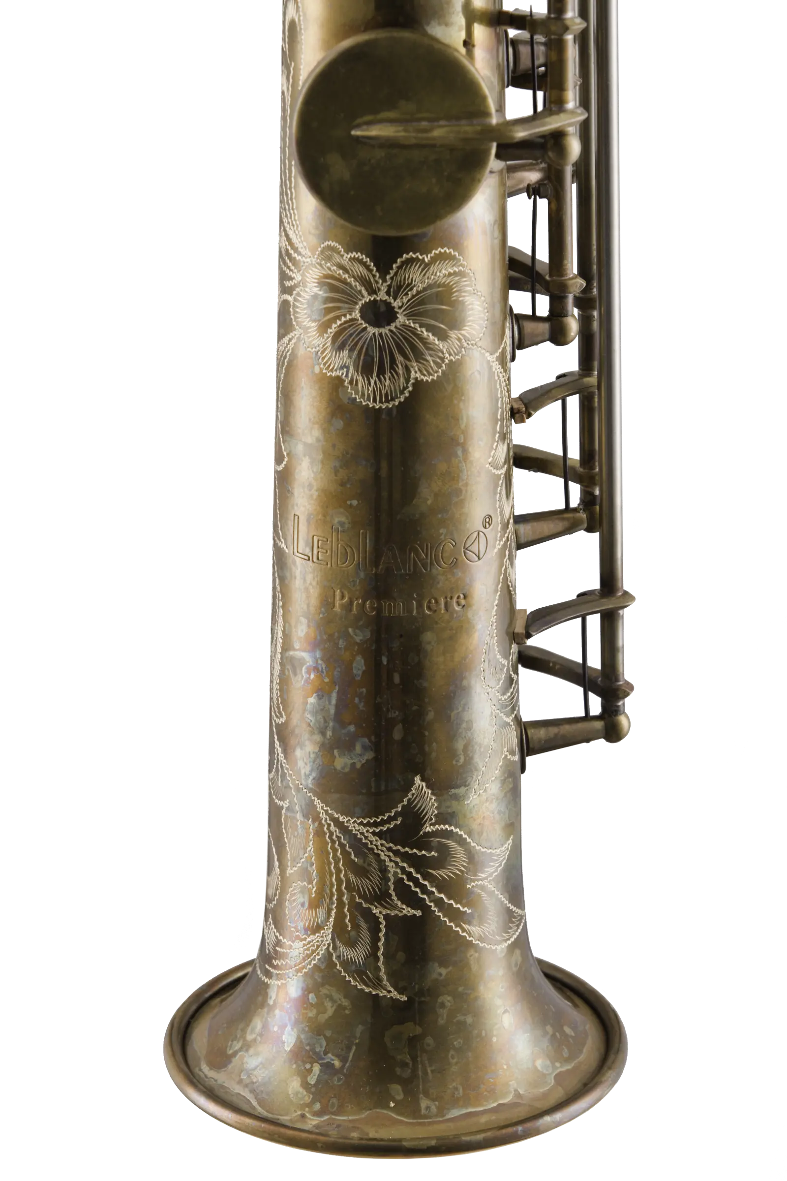 LSS711AB Leblanc Premiere Soprano Saxophone - zoomed in