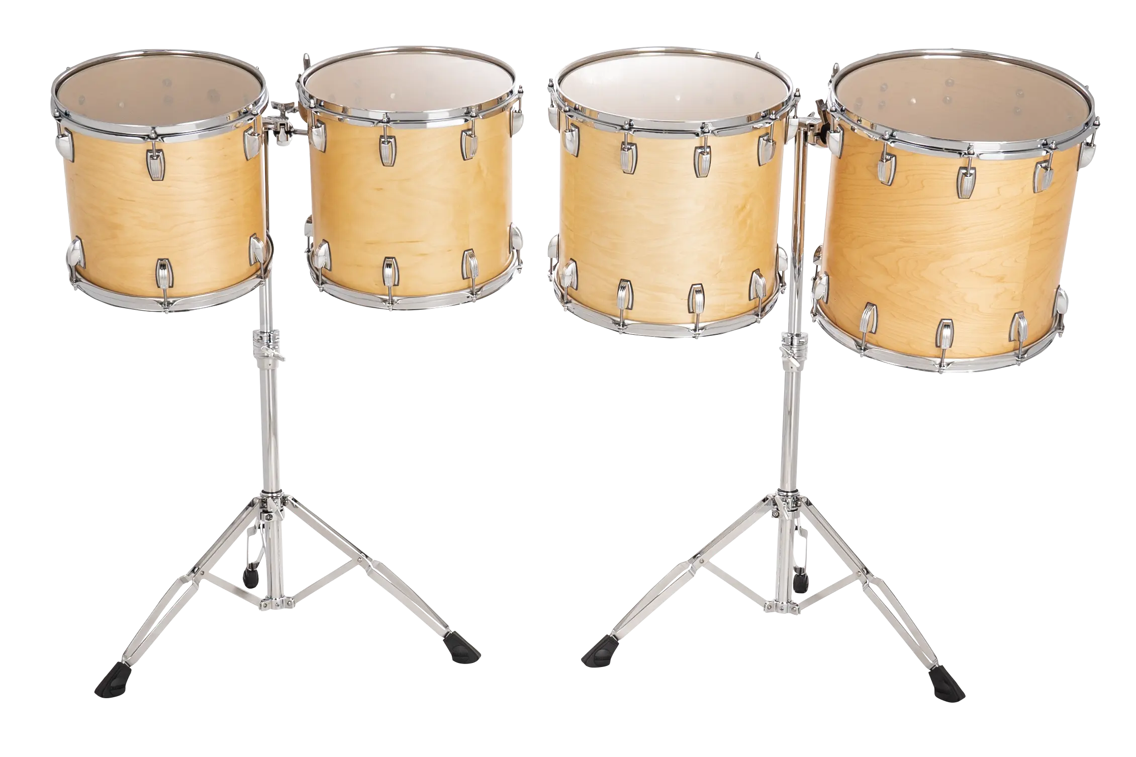 LECTD36TRSN Ludwig Concert Double Head Toms Low Range Satin Natural B - zoomed in