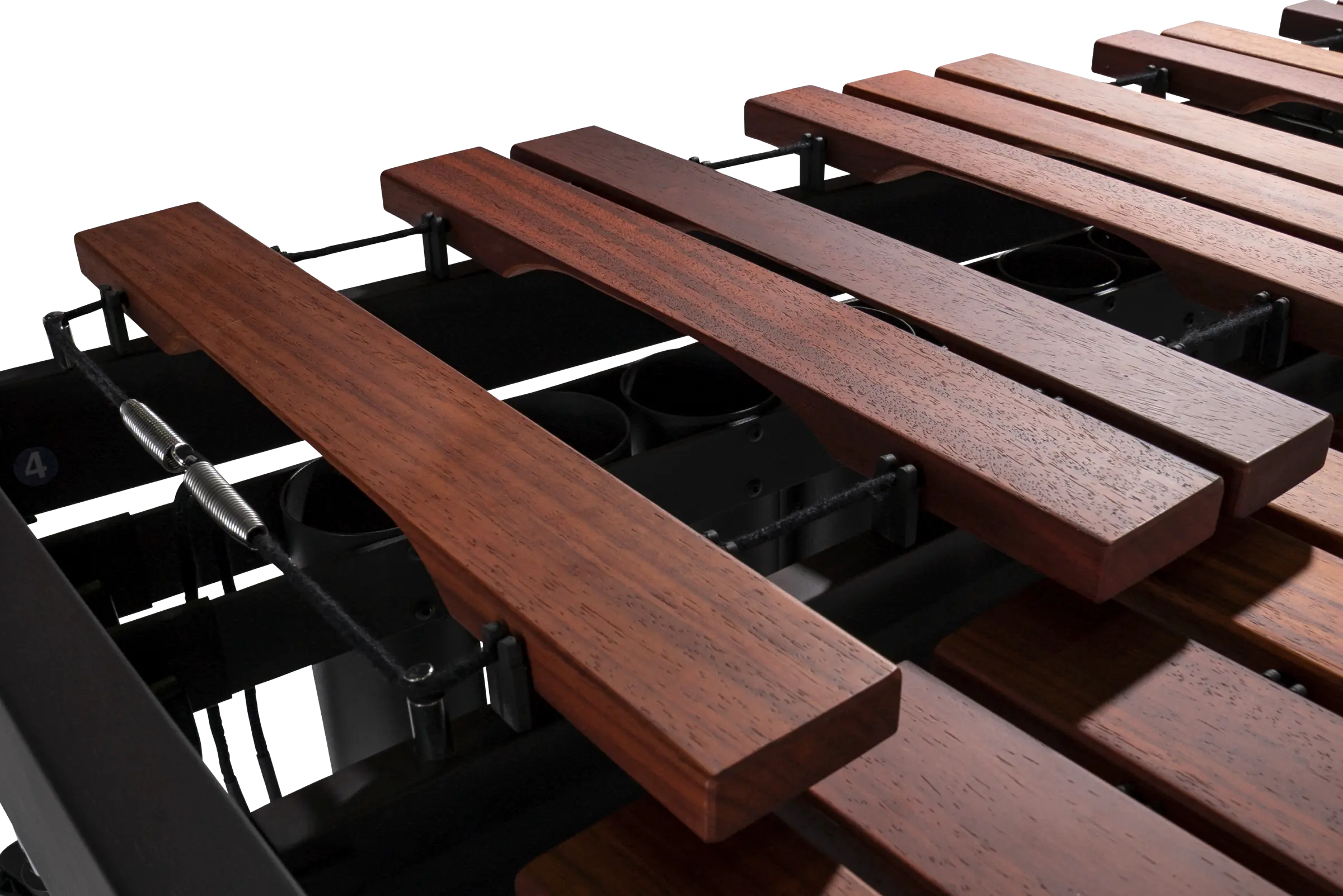 MSPM543 Musser Studio Series Padauk Marimba - zoomed in