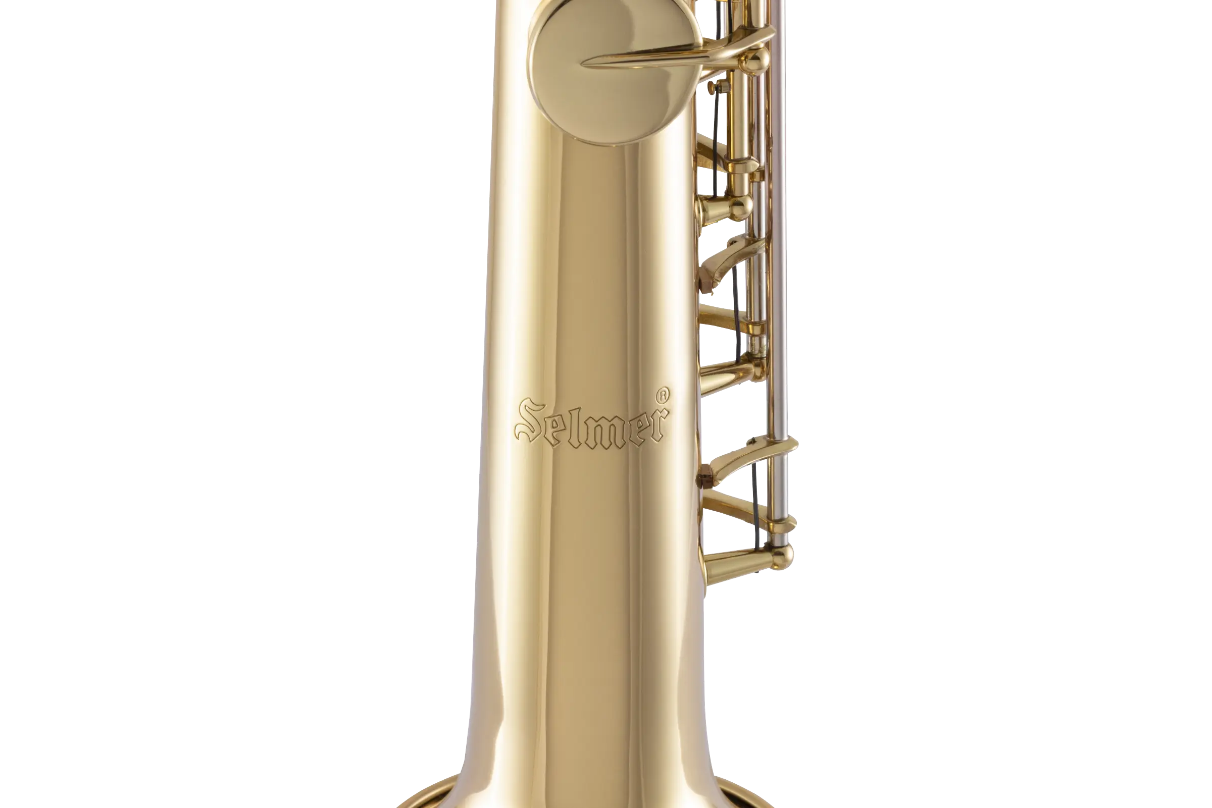 SSS511 Selmer Intermediate Soprano Saxophone - zoomed in