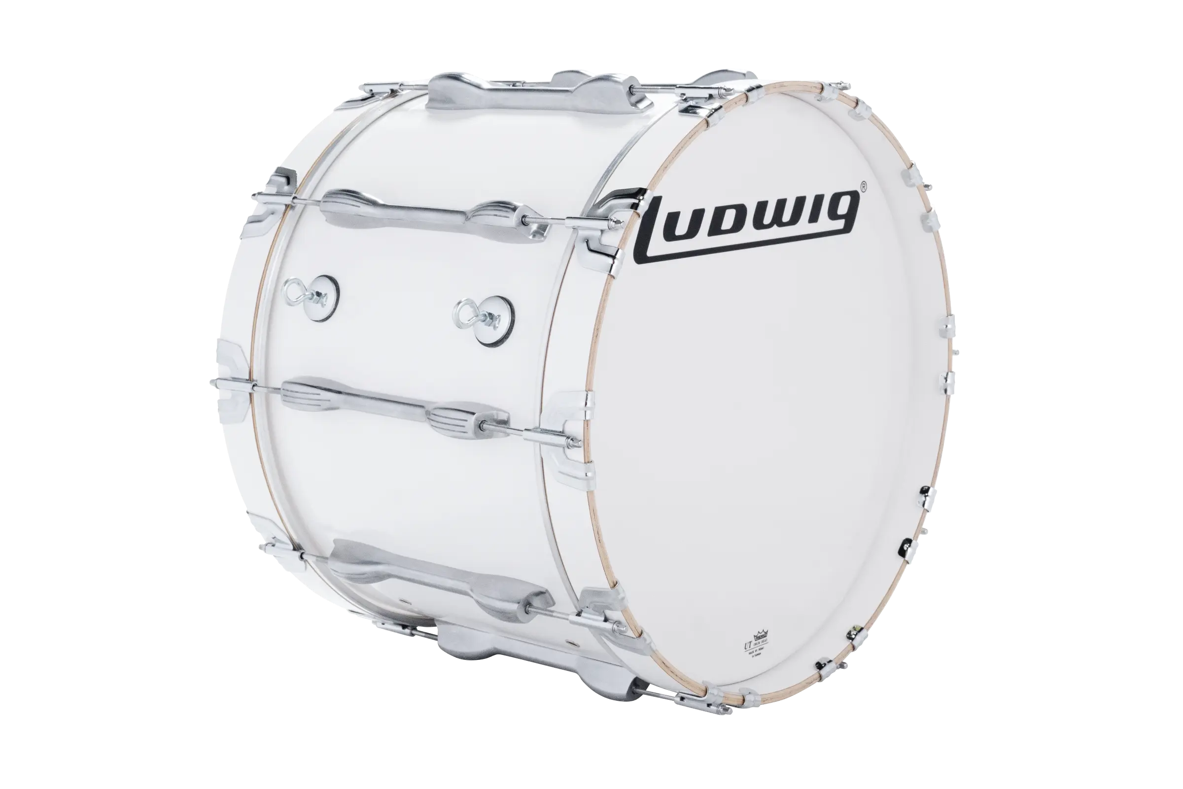 LU2MB20ACW Ludwig 14X20 ULT2 BASS DRUM WHITE - zoomed in