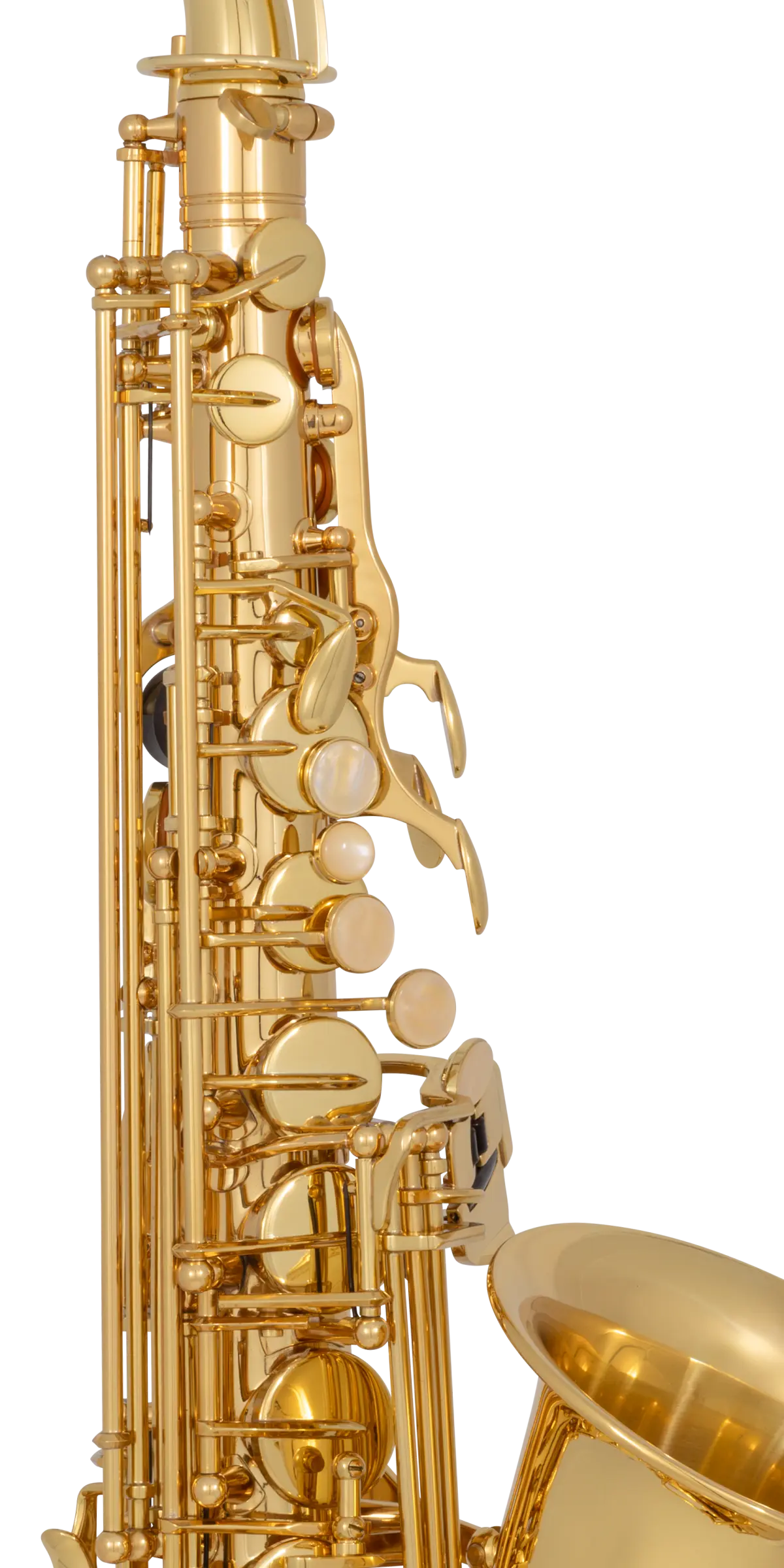 CAS211 Conn Beginner Alto Saxophone - zoomed in