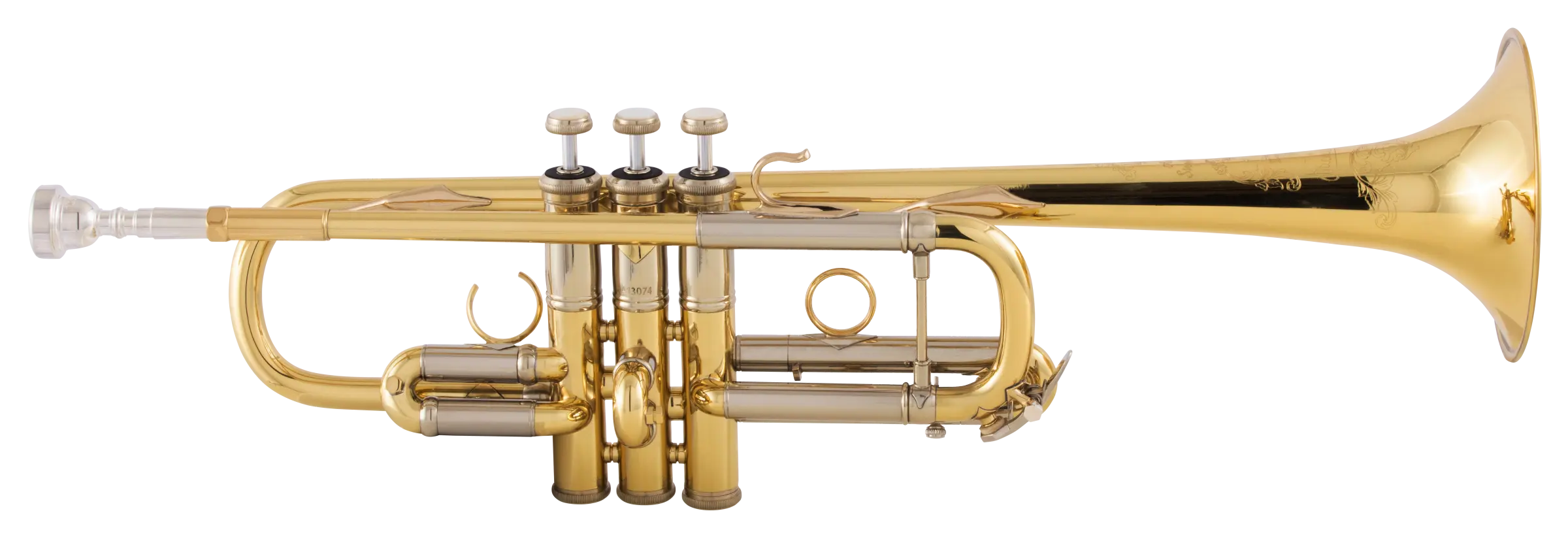AC190 Bach Professional Artisan Trumpet - zoomed in