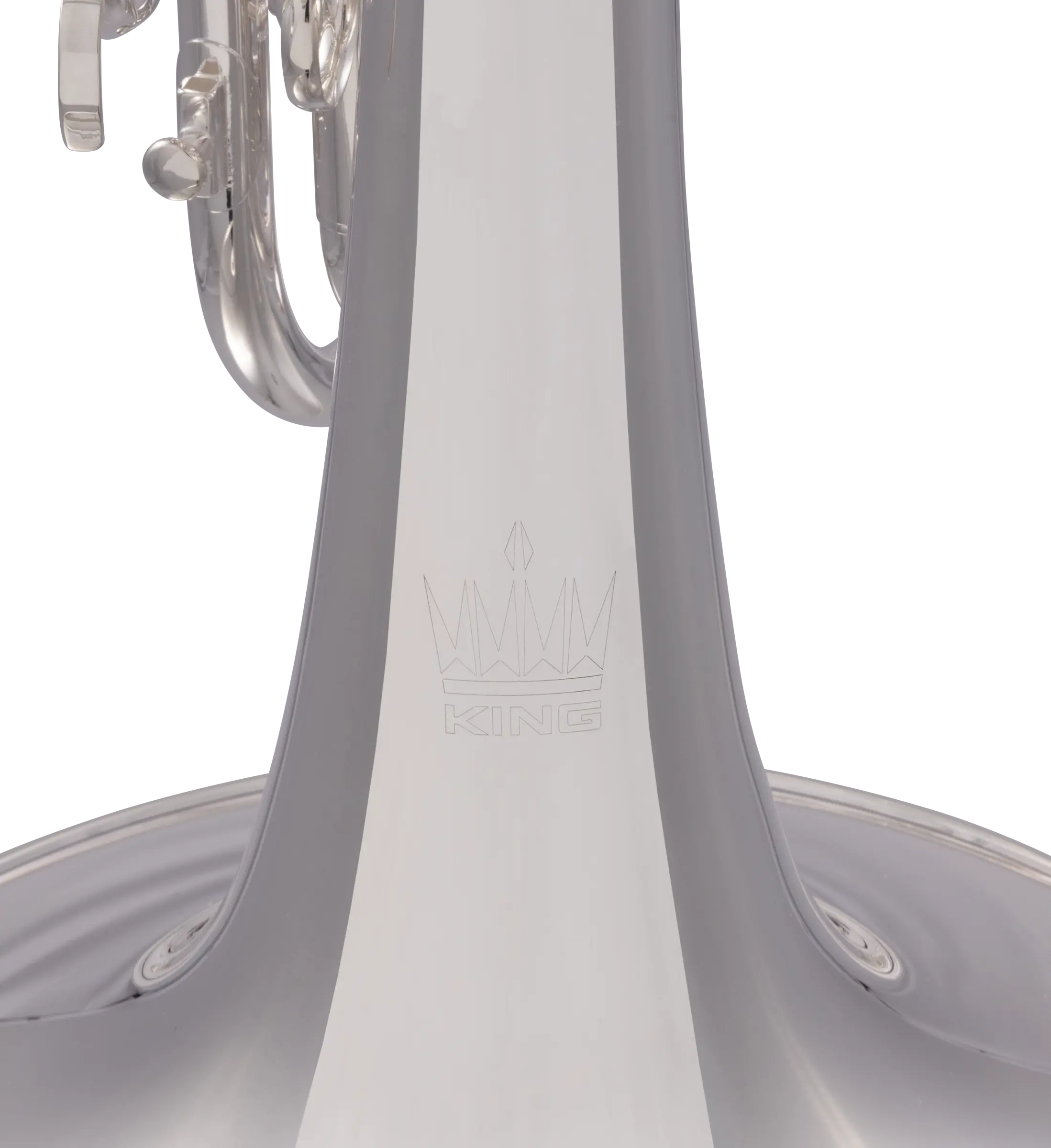 KMP611S King Professional Marching Mellophone - zoomed in