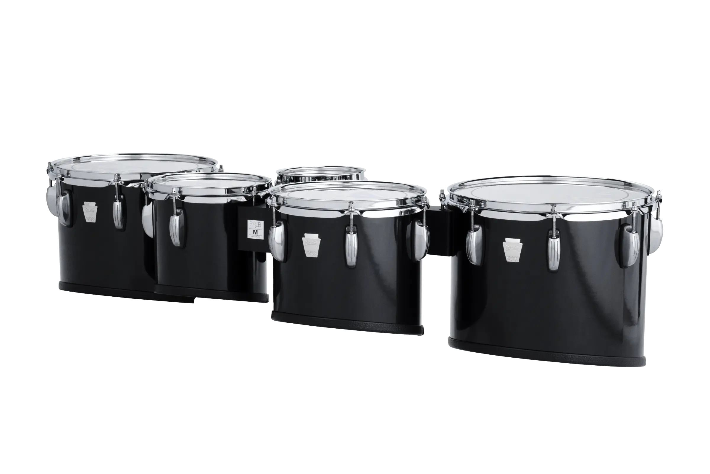LU2MT68023ACB Ludwig ULT2 SM QUINT TENORS BLACK - zoomed in