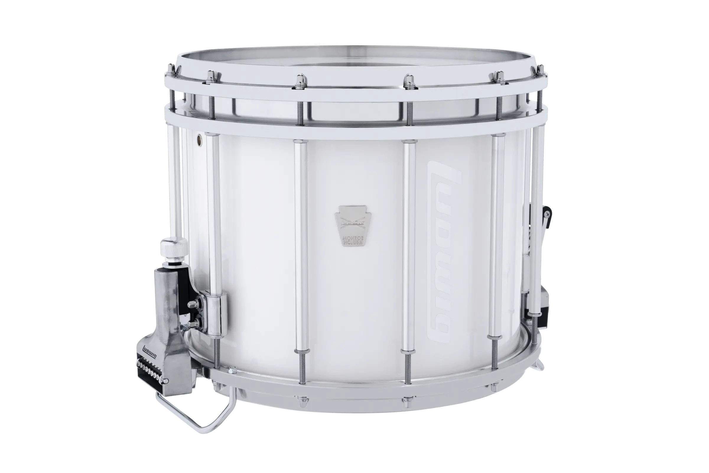 LU2MS24ACW Ludwig 12X14 ULT2 SNARE DRUM WHITE - zoomed in