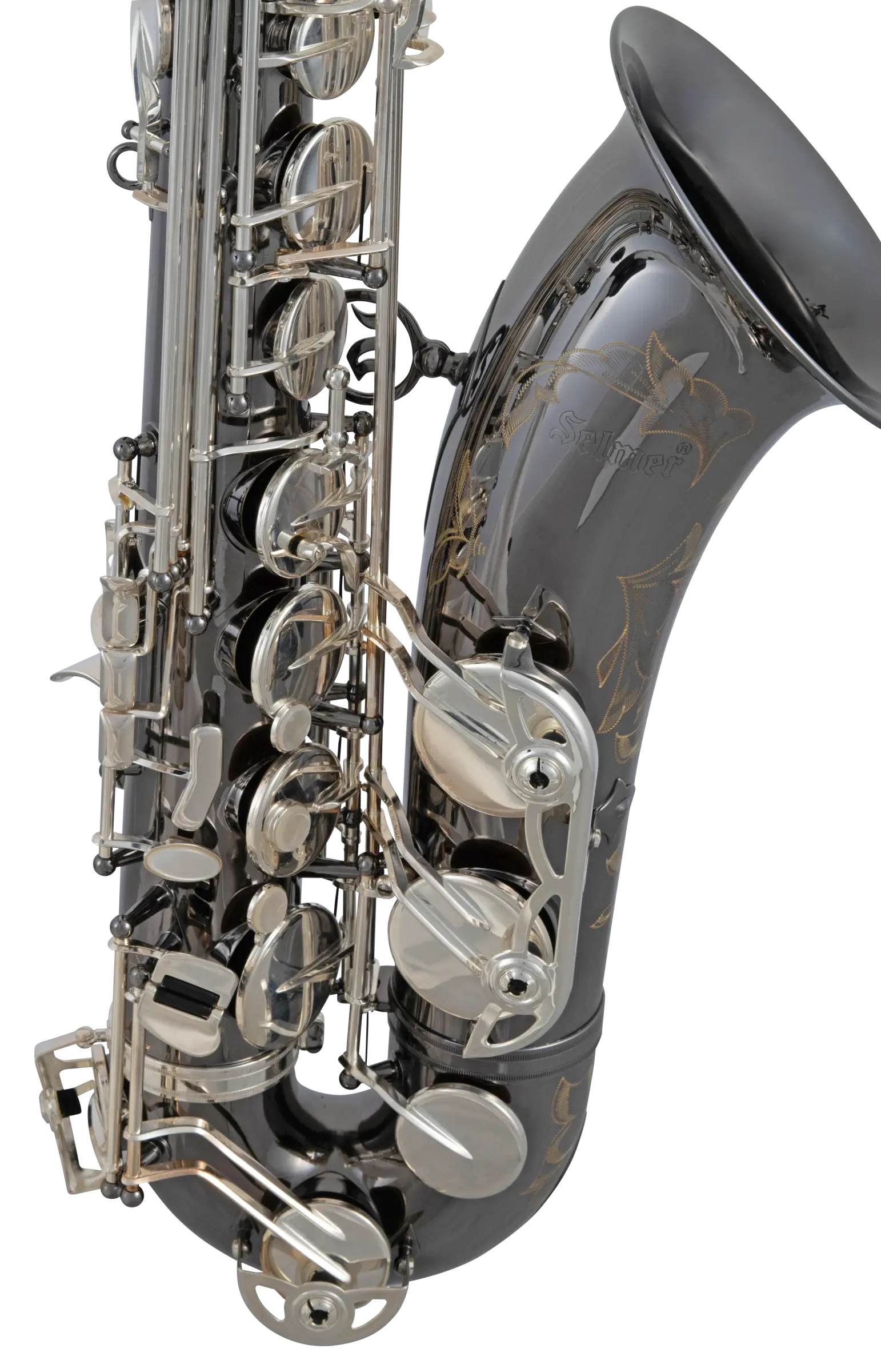 STS711B Selmer Black Finish Tenor Saxophone In Bk Vr Fs - zoomed in