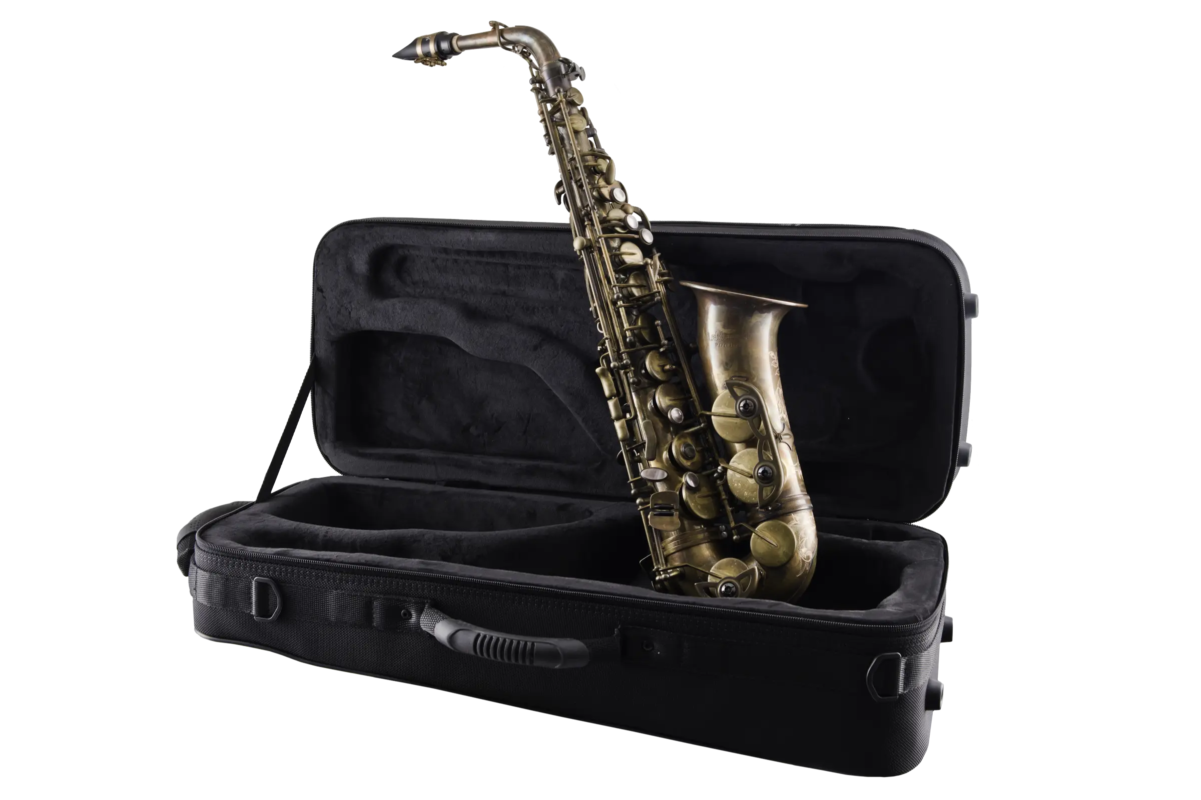 Leblanc Alto Saxophone in Eb Aged Brass Finish - zoomed in