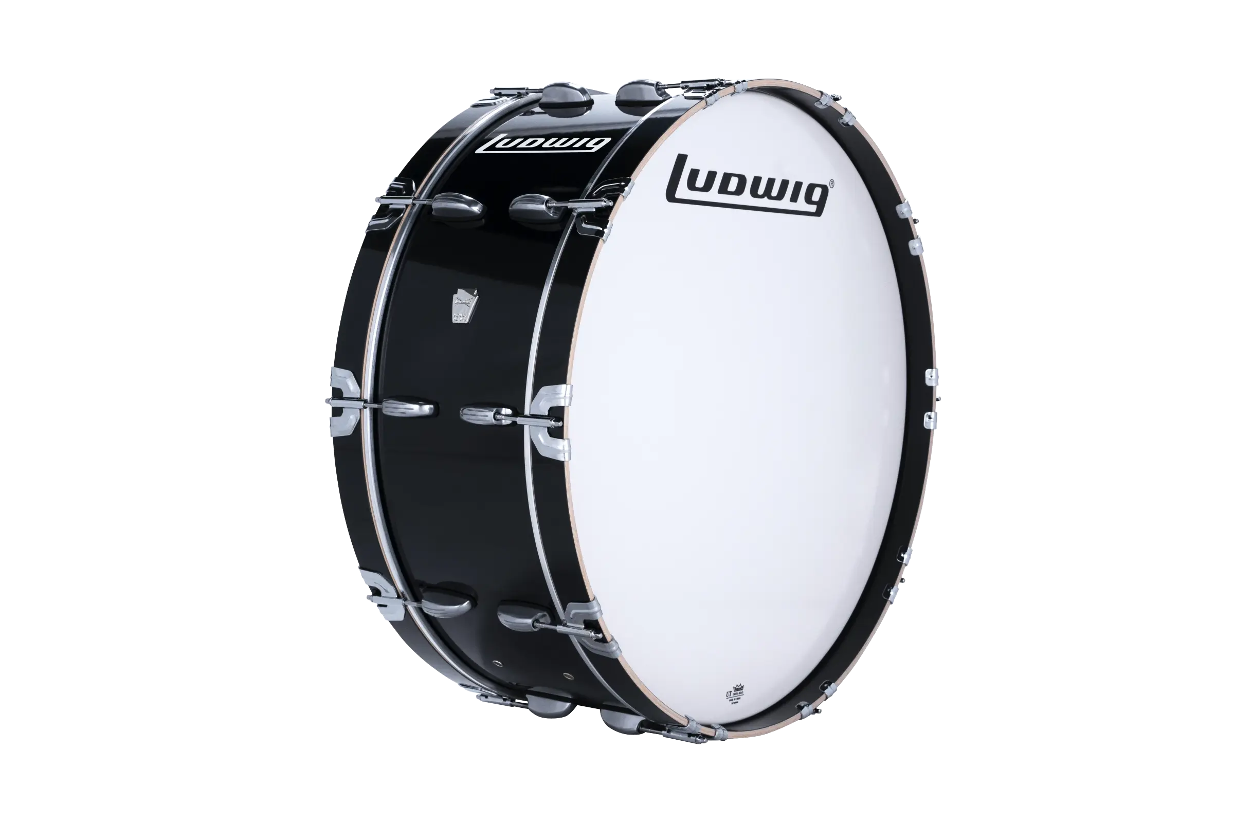 LU2SB28ACB Ludwig 10X28 ULT2 SCOTCH BASS BLACK - zoomed in