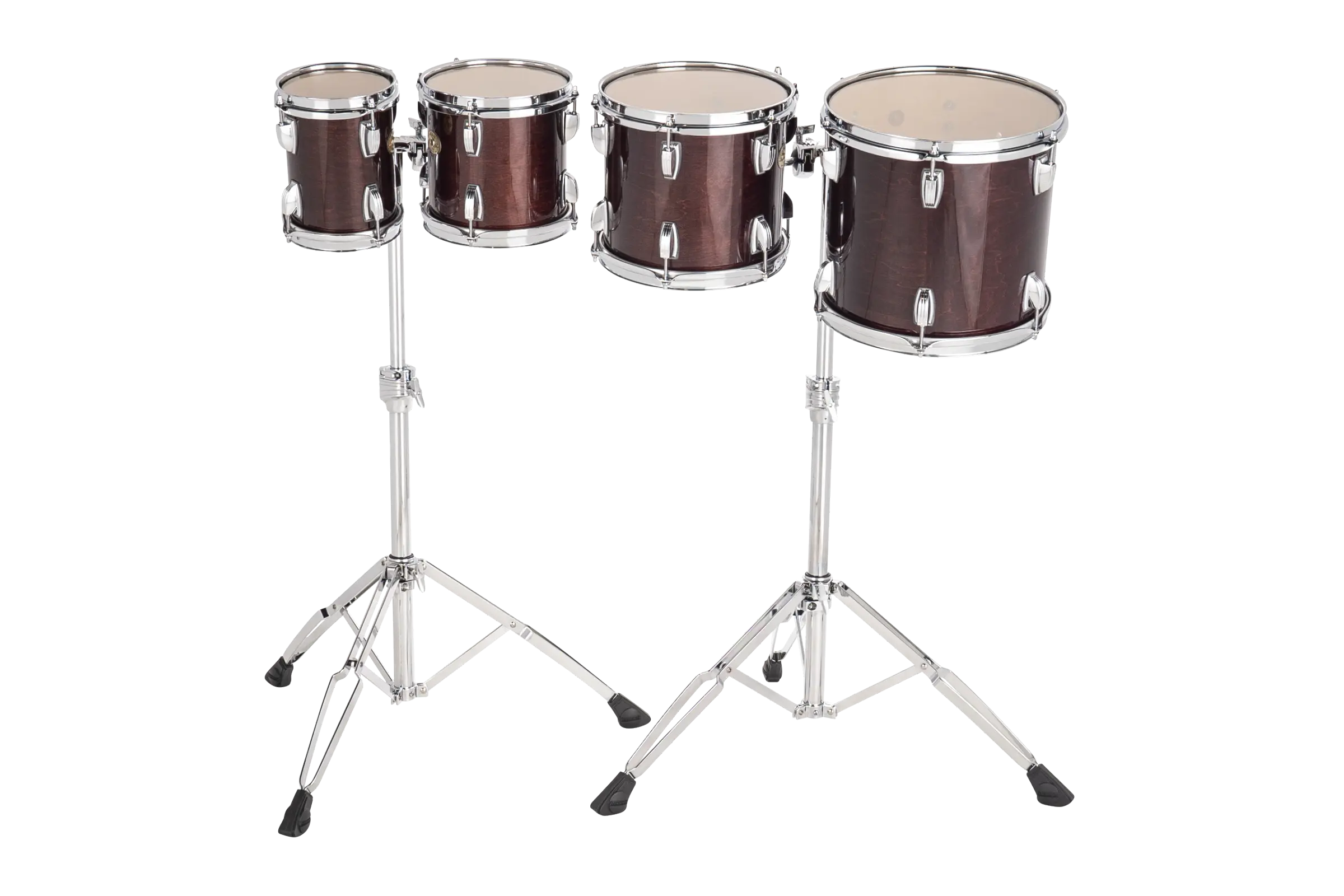 LECTD62TRM Ludwig Double HEad Concert Toms High Range Mahogany B - zoomed in