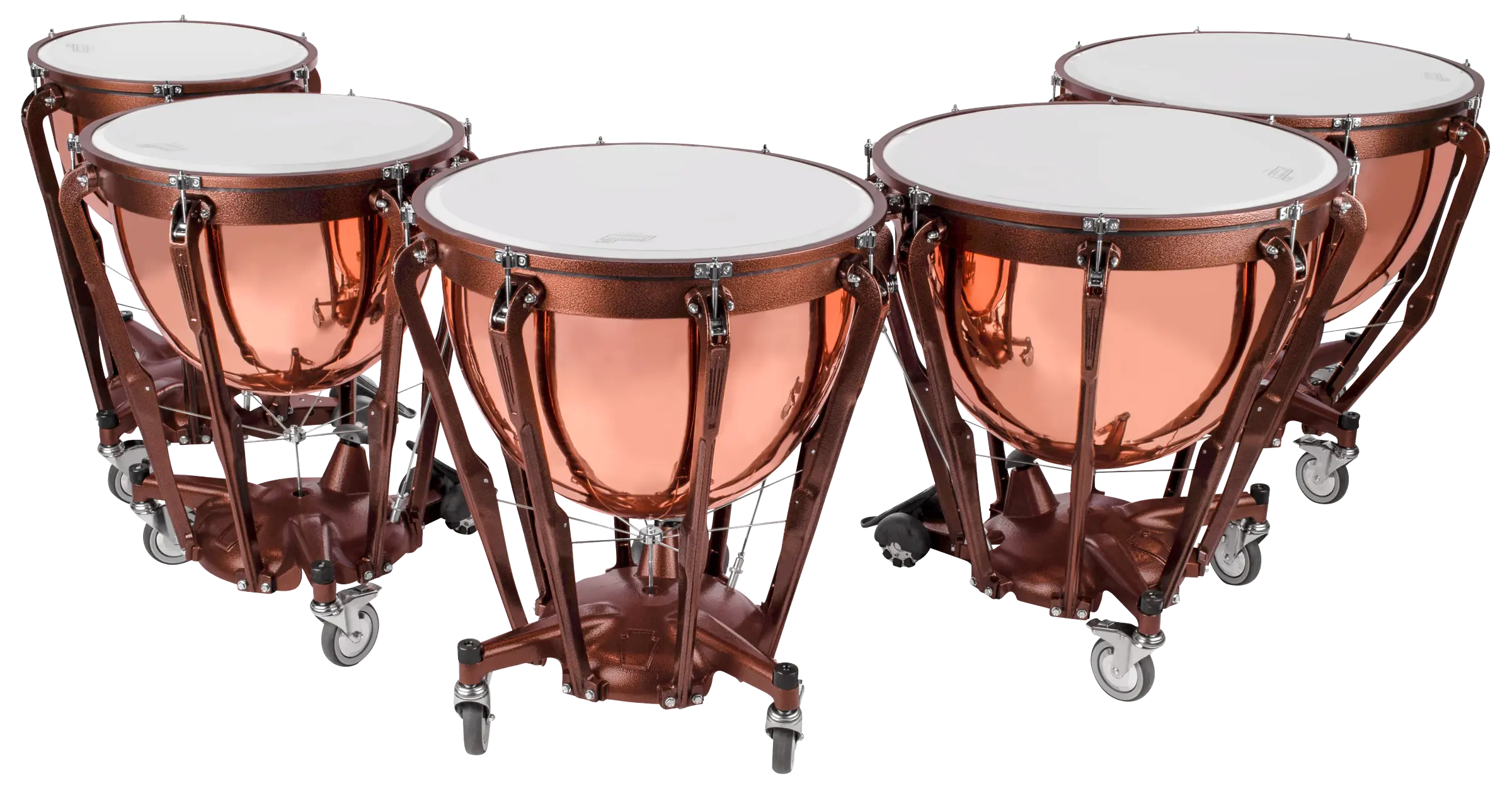 LTP505PG Ludwig Professional PolishedCopper 5PC A - zoomed in