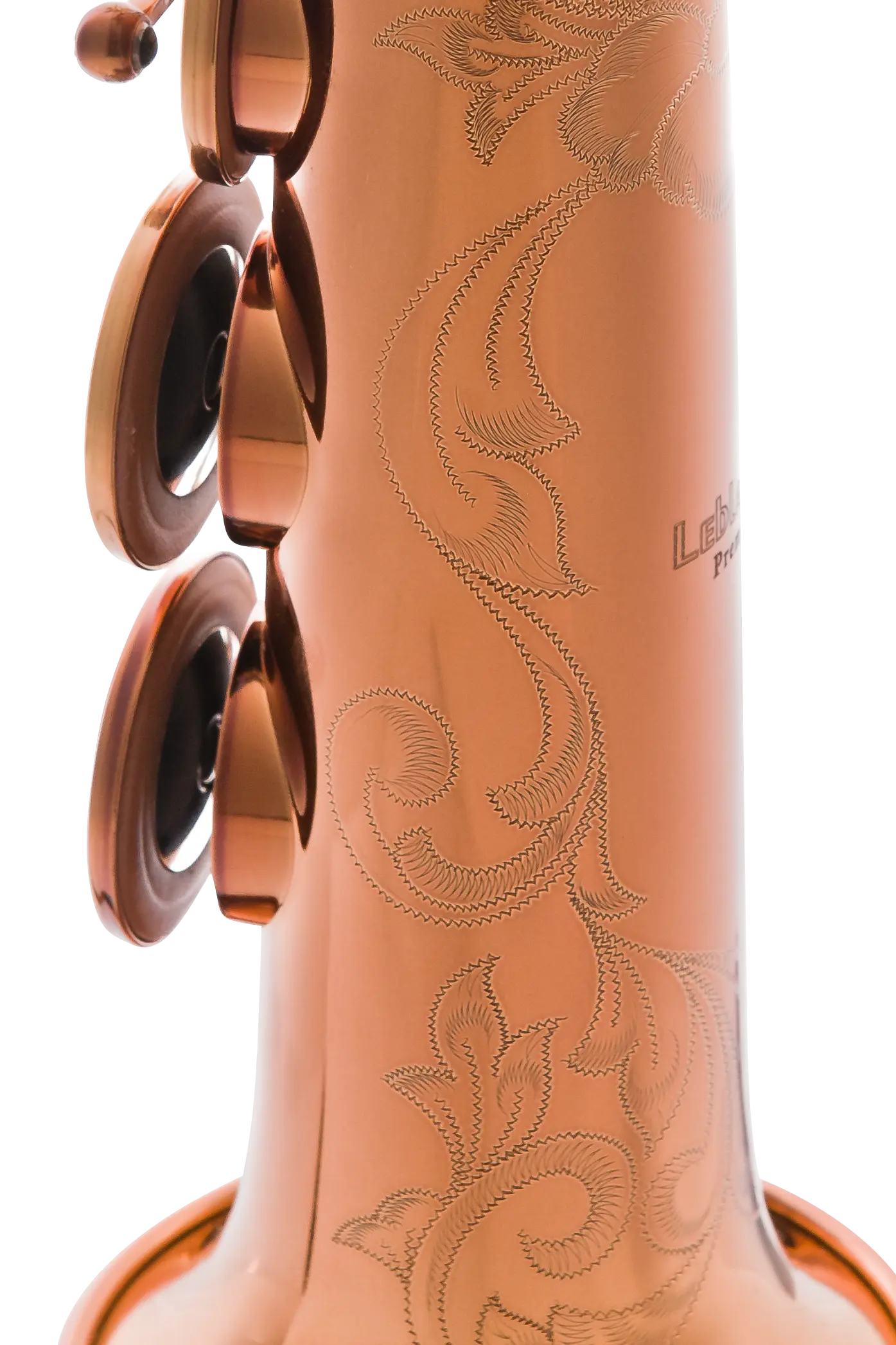 LSS711DL Leblanc Soprano Saxophone - zoomed in