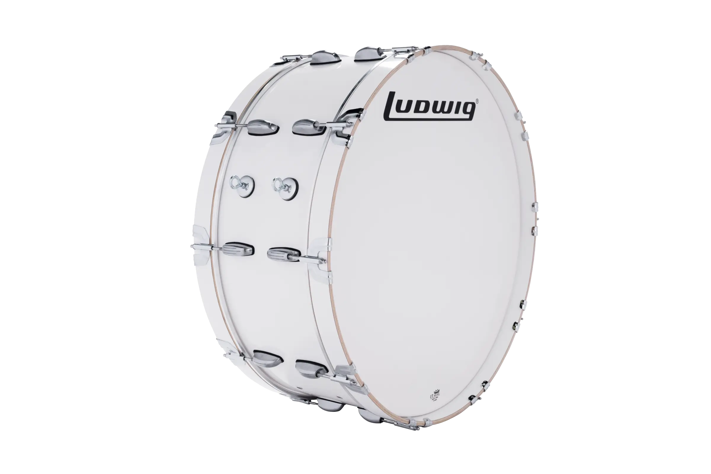 LU2SB28ACW Ludwig 10X28 ULT2 SCOTCH BASS WHITE - zoomed in