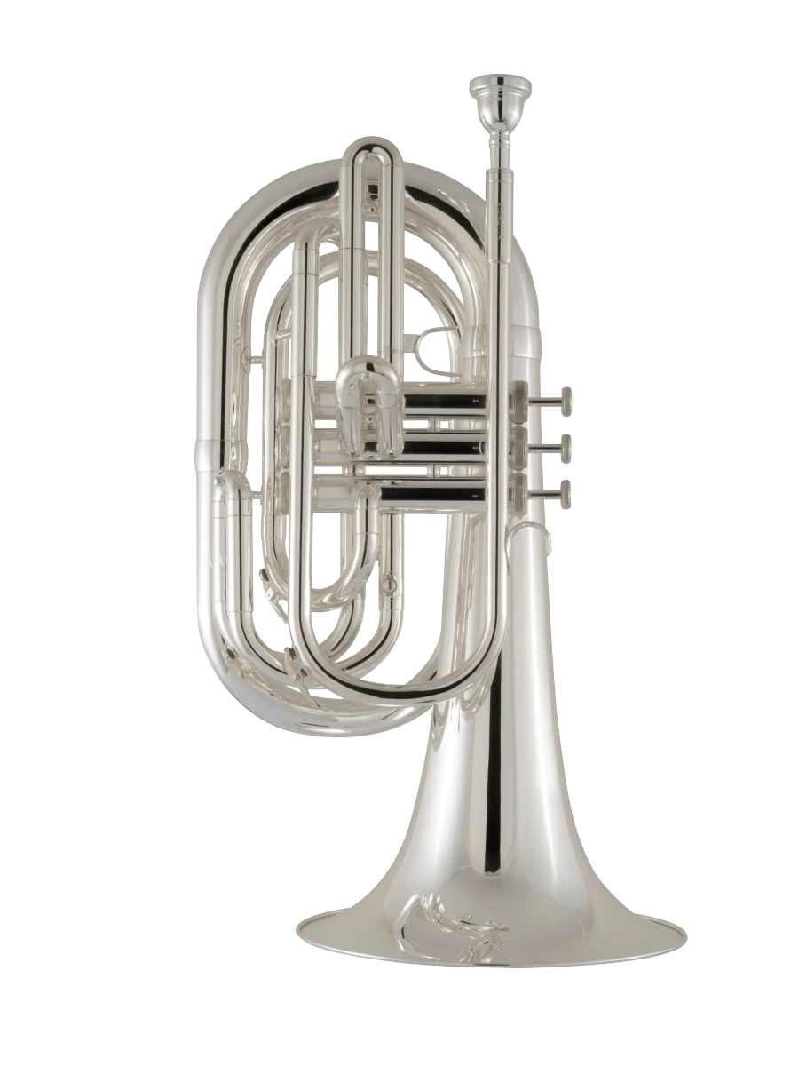 KMB411S King Silver Marching Baritone In Fr Vr Fs