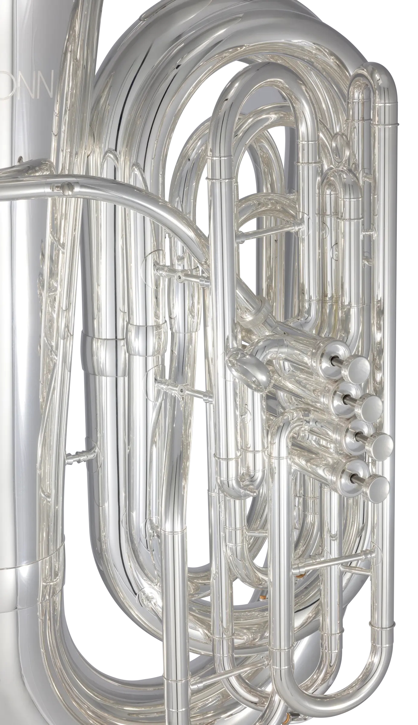 CBB6124S Conn Professional Tuba - zoomed in