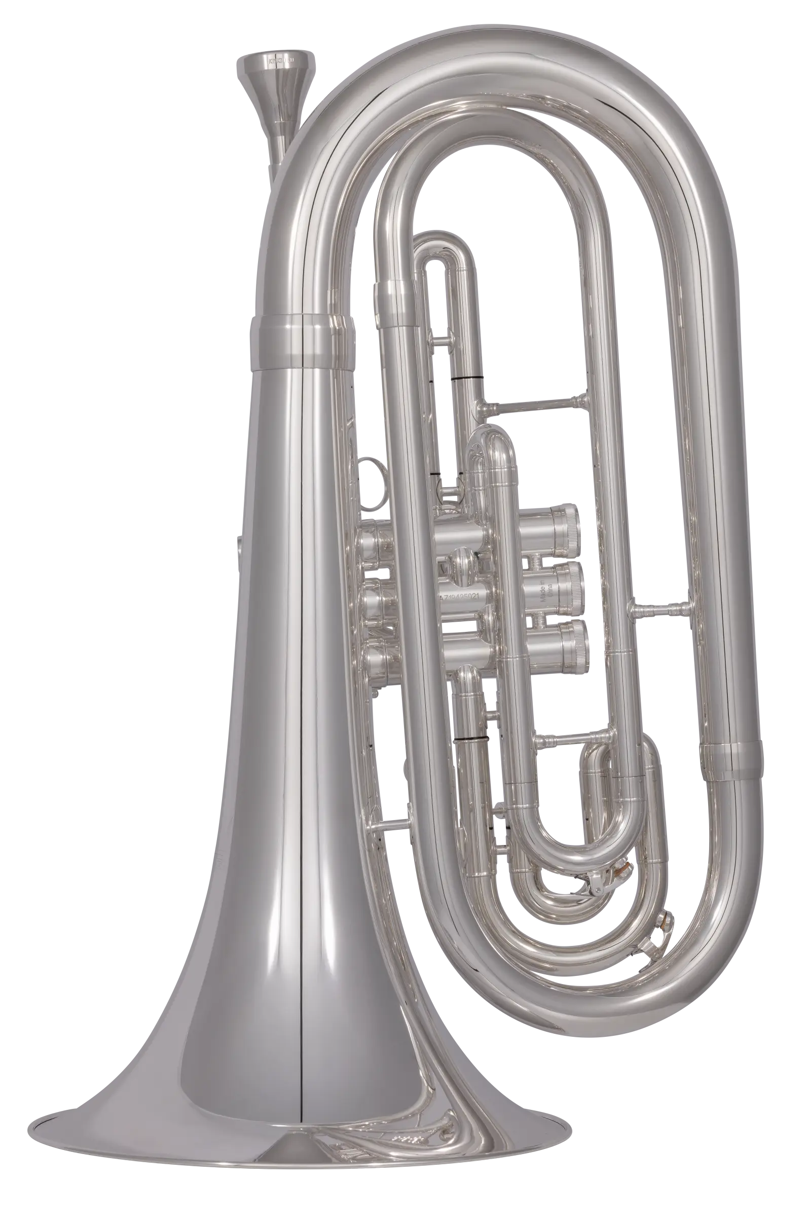 KMB612S King Professional Marching Baritone - zoomed in