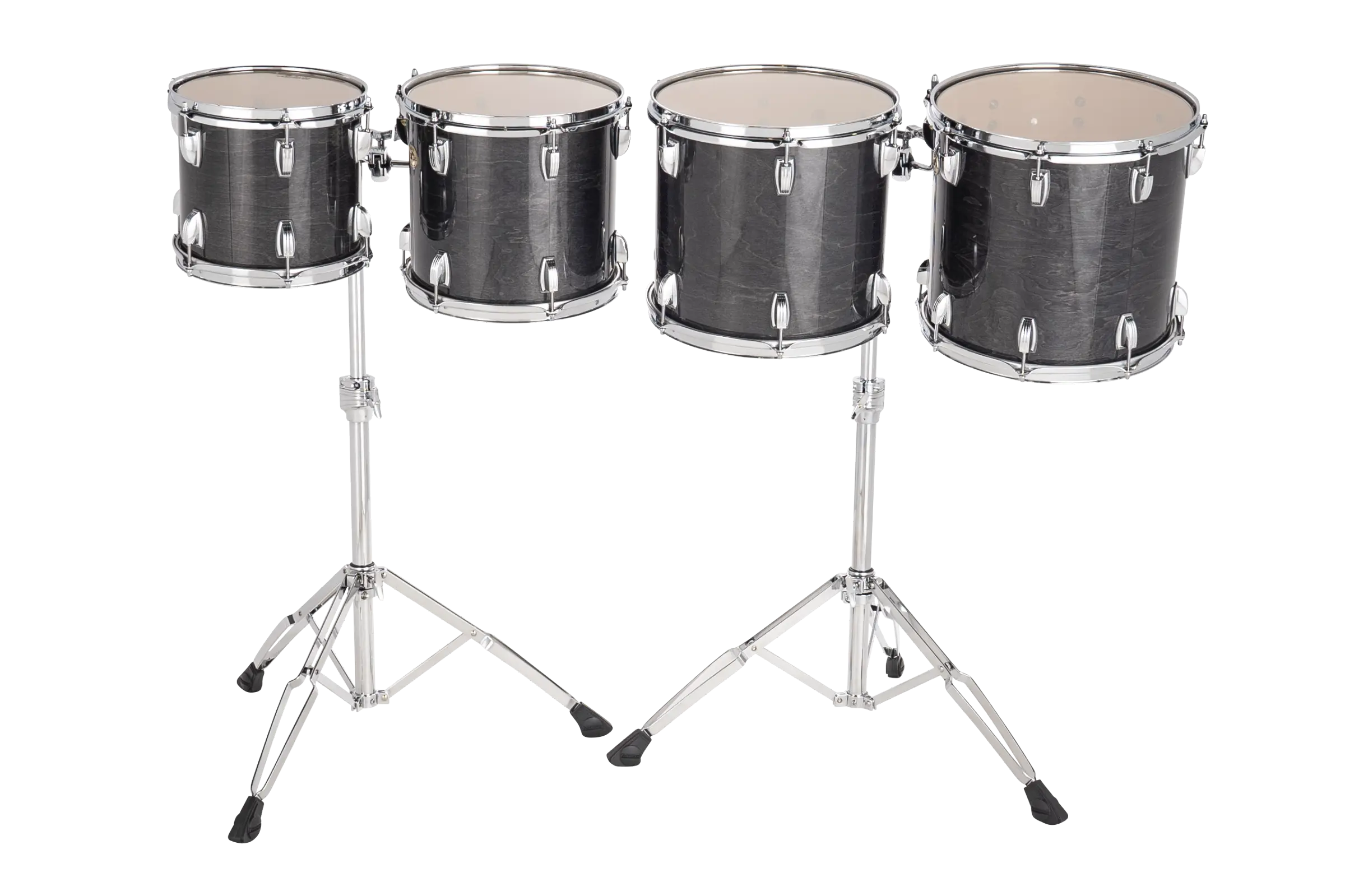 LECTD04TRY Ludwig Concert Double Head Toms Mid Range Charcoal Grey B - zoomed in