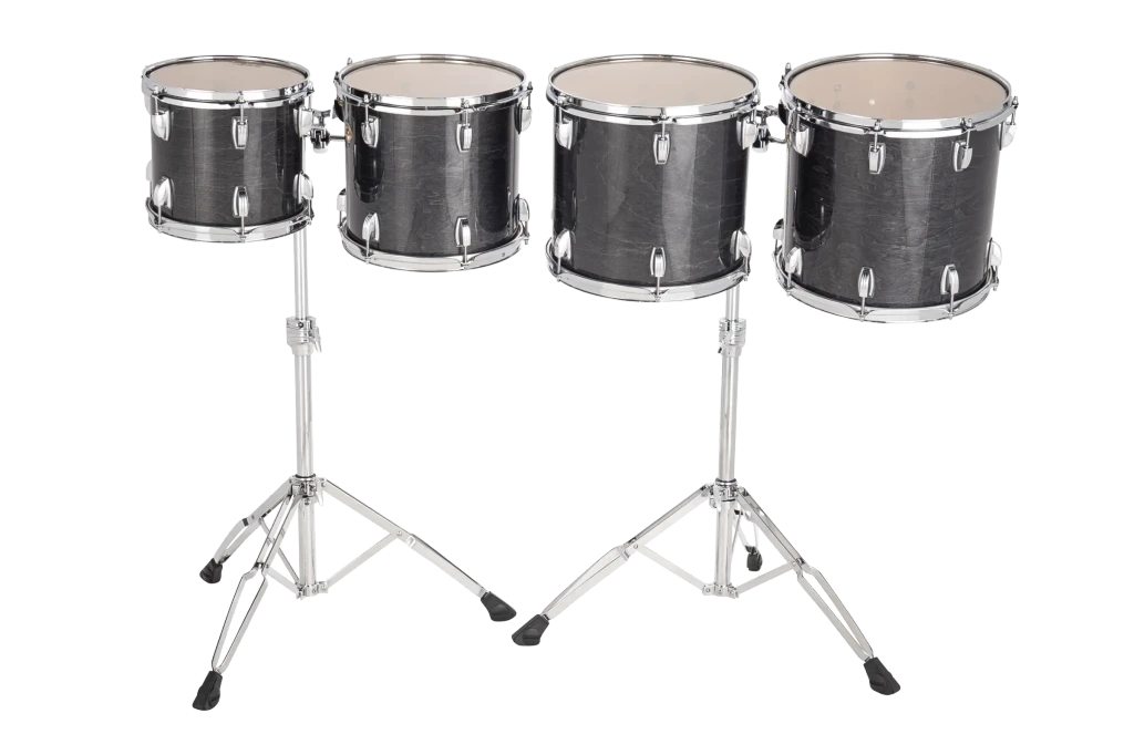 LECTD04TRY Ludwig Concert Double Head Toms Mid Range Charcoal Grey B