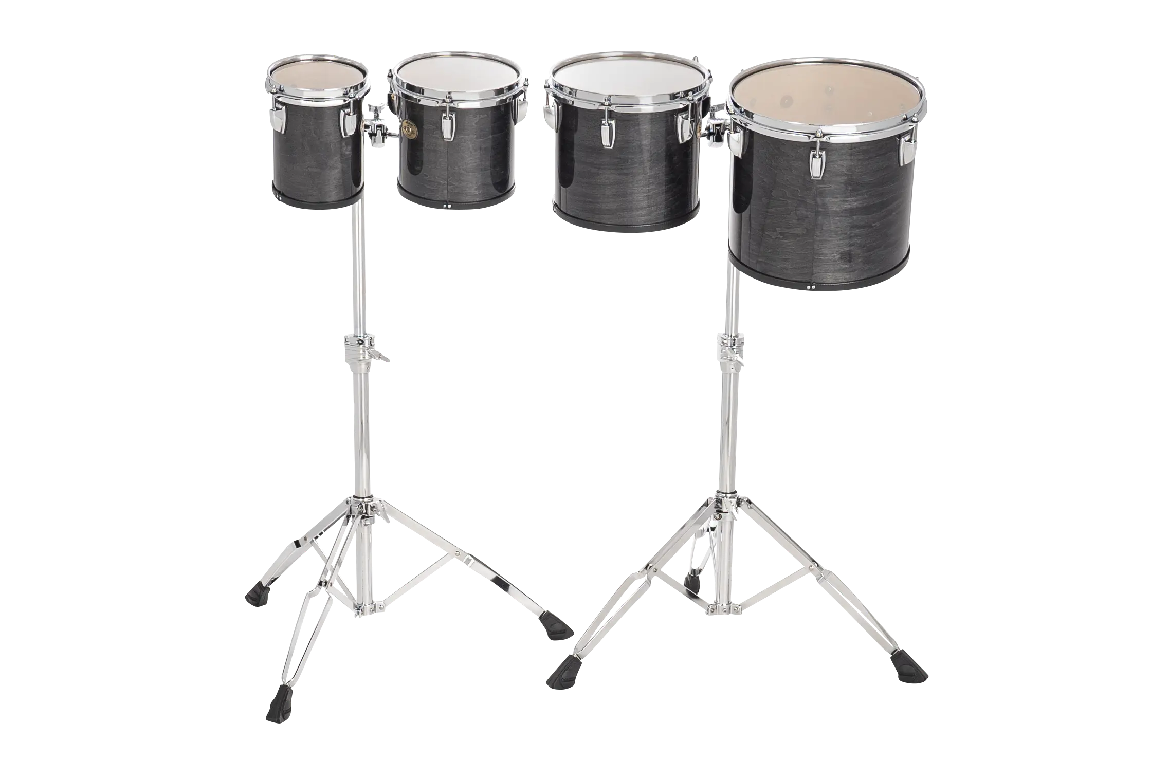 LECTS62TRY Ludwig Concert Toms High Range Charcoal Grey B - zoomed in