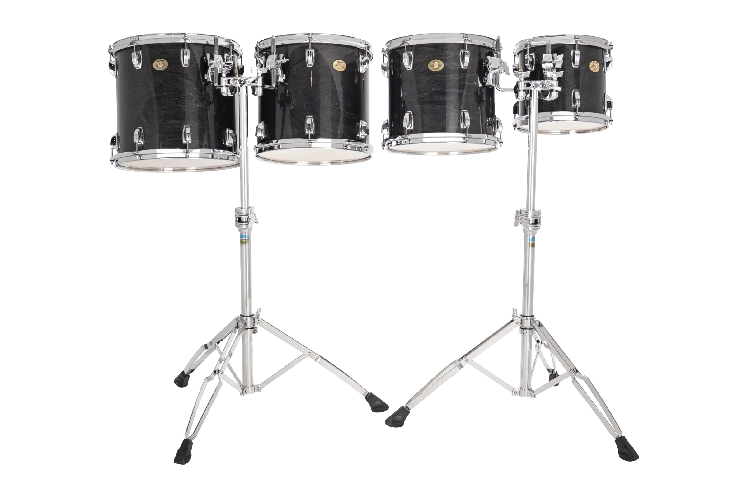 LECTD04TRY Ludwig Concert Double Head Toms Mid Range Charcoal Grey A - zoomed in