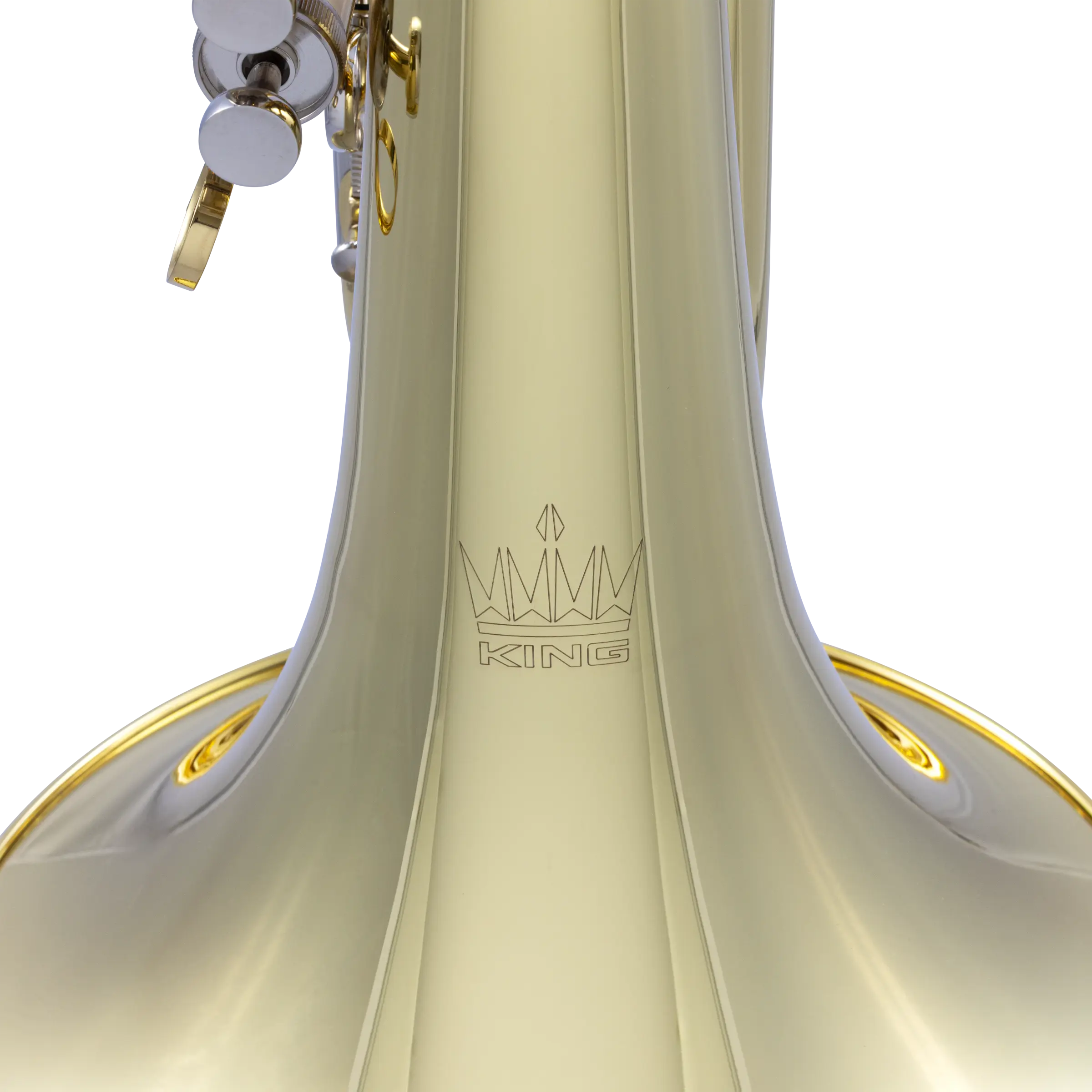 KMB612 King Professional Marching Baritone - zoomed in