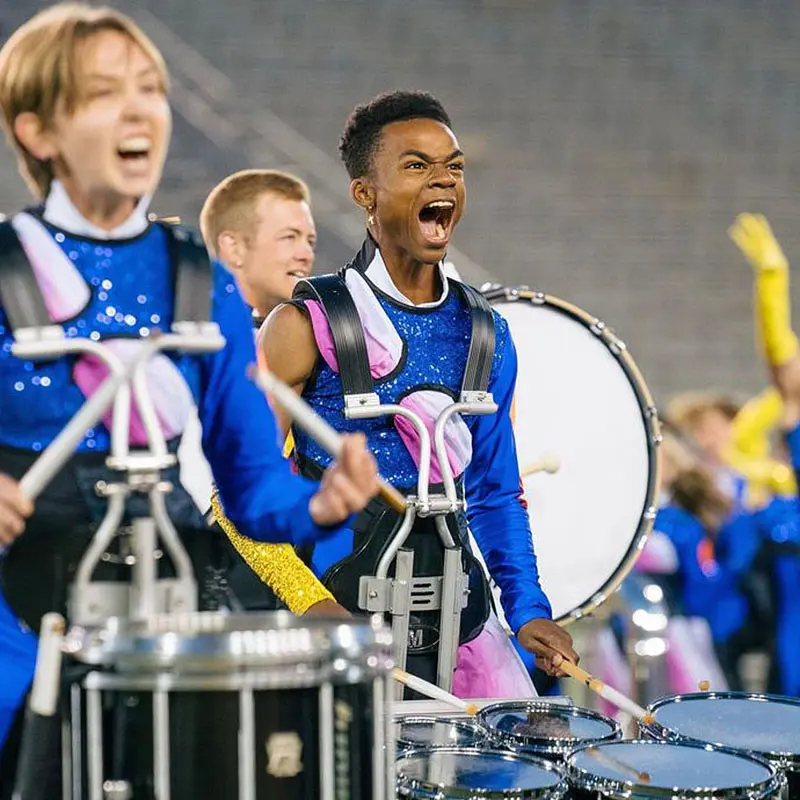 The Blue Devils performing