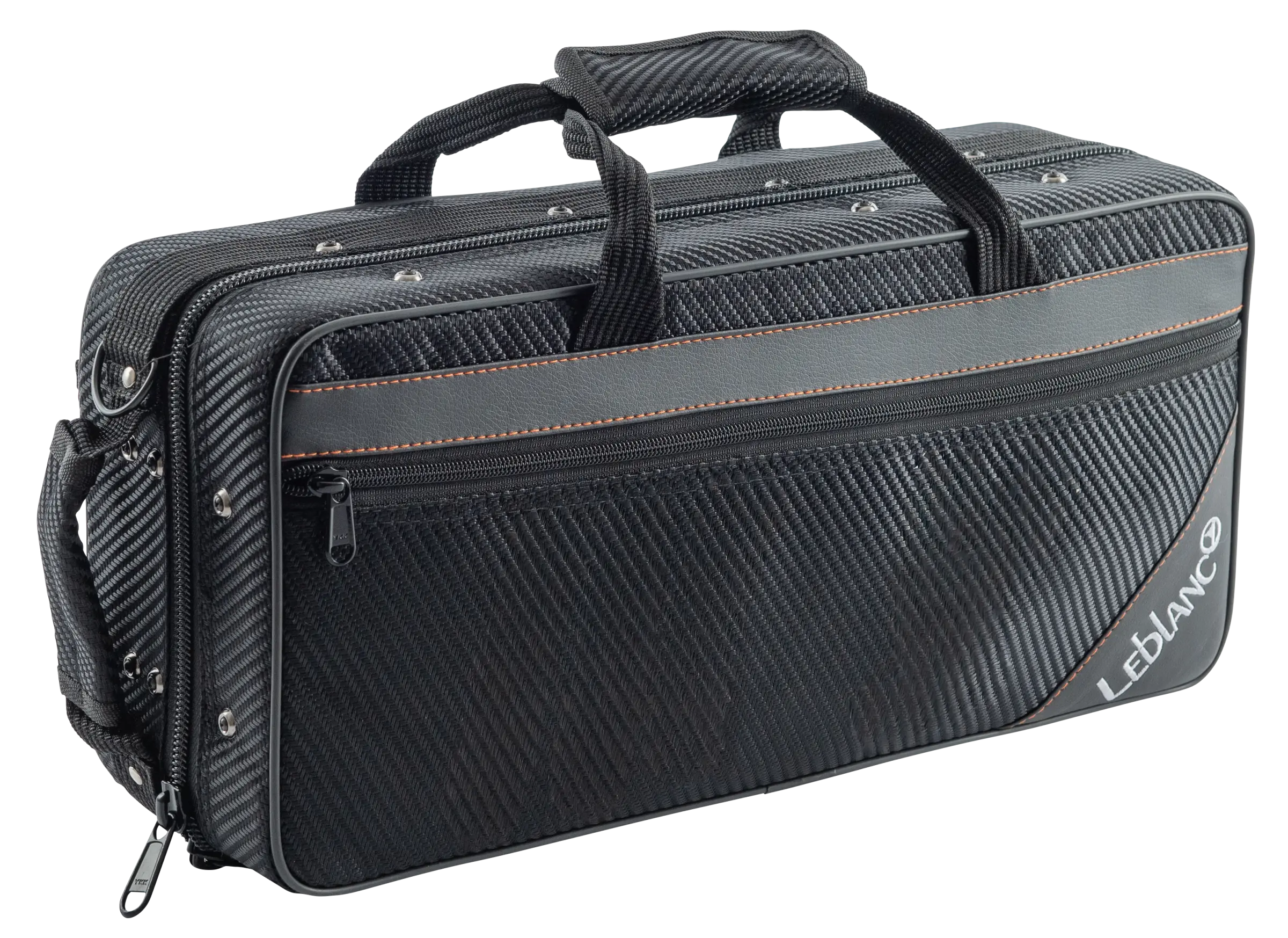 LSC311 Leblanc Beginner Curved Soprano Saxophone Case Front Angle - zoomed in