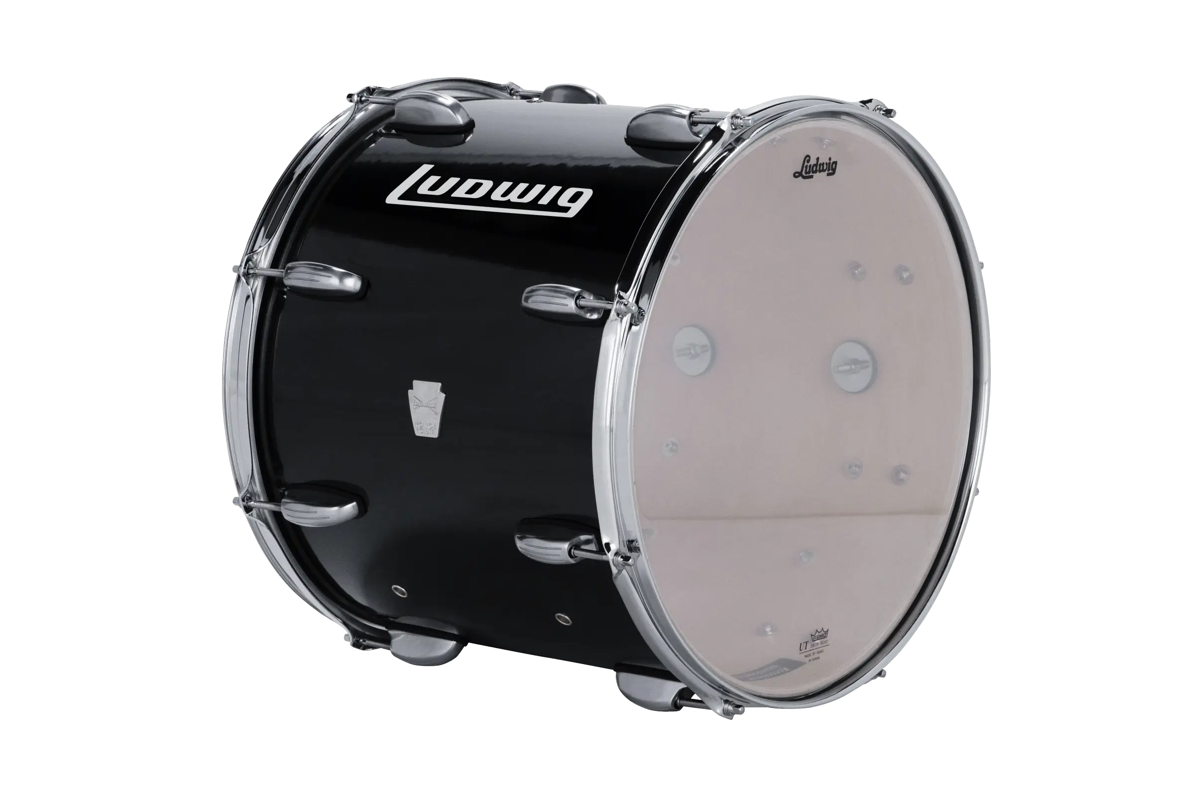 LU2CT46ACB Ludwig 14X16 ULT2 CHEST TENOR BLACK - zoomed in
