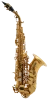 LSC311 Leblanc Beginner Curved Soprano Saxophone Right Profile - thumbnail