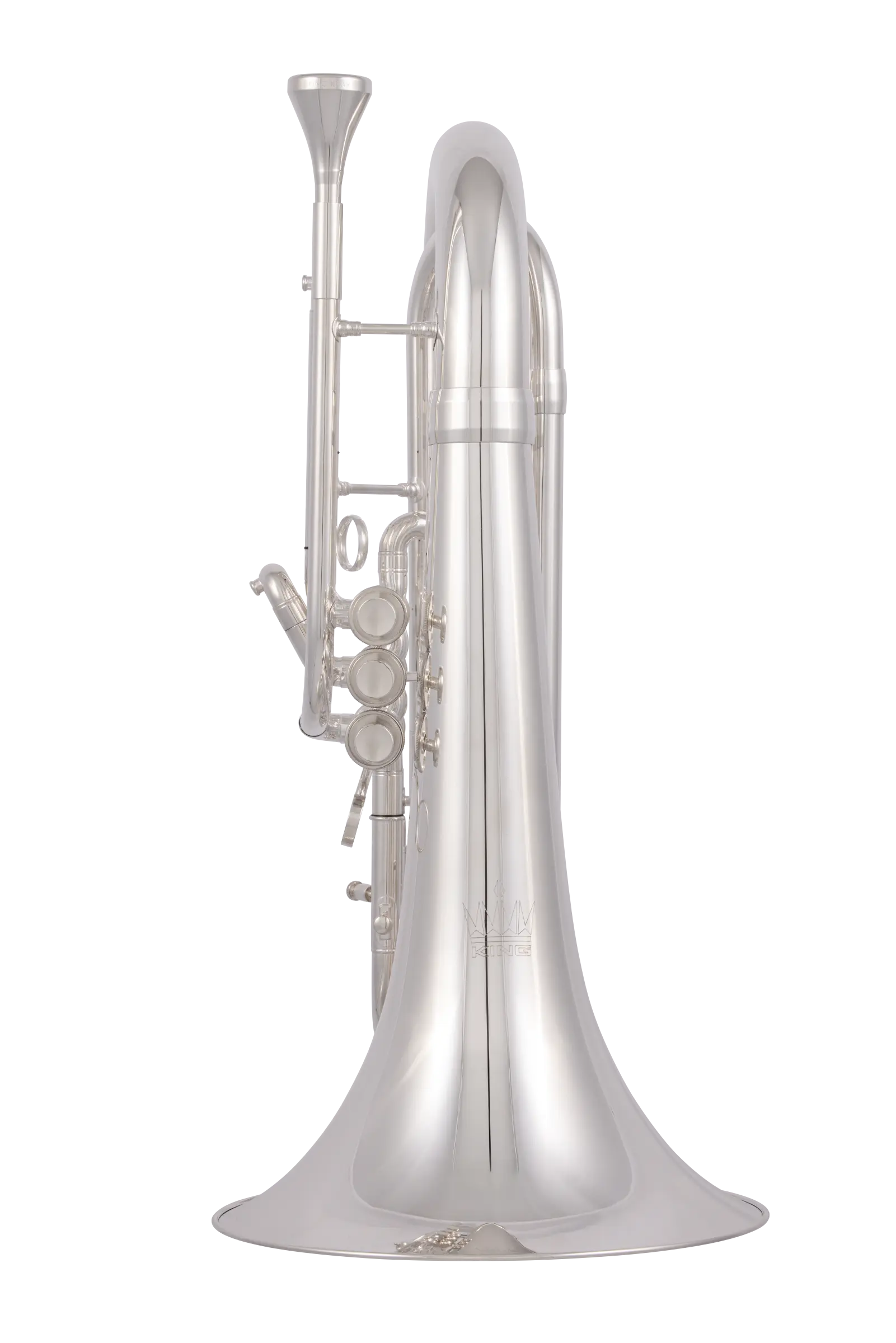 KMB611S King Professional Marching Baritone - zoomed in