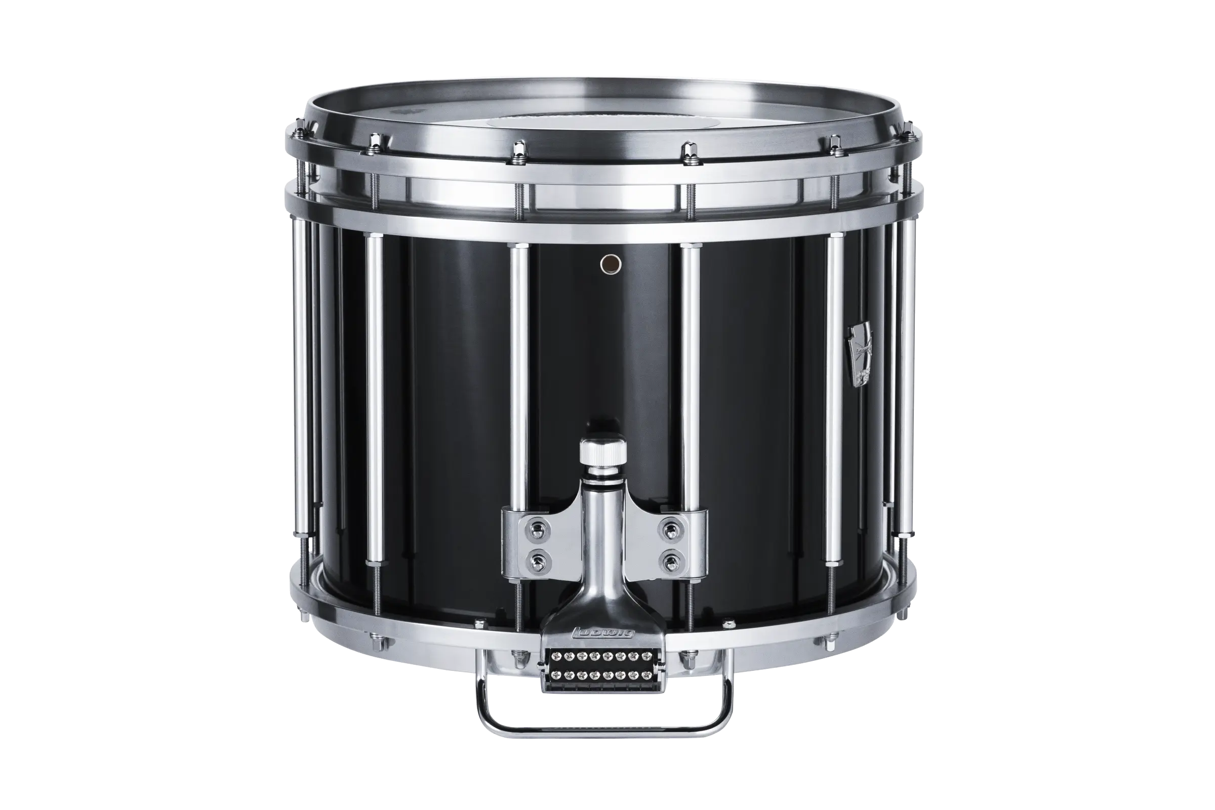 LU2MS24ACB Ludwig 12X14 ULT2 SNARE DRUM BLACK - zoomed in