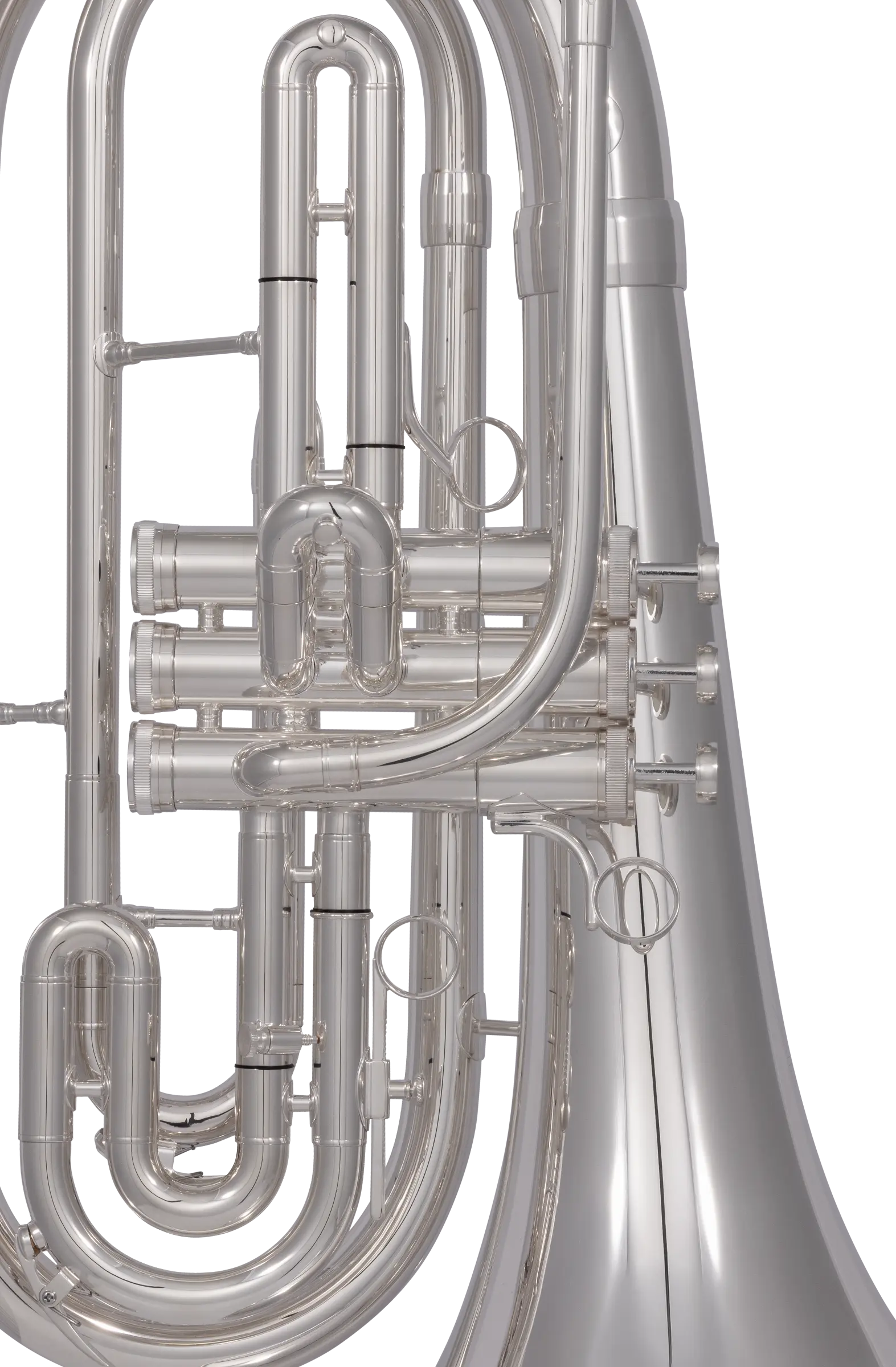 KMB612S King Professional Marching Baritone - zoomed in