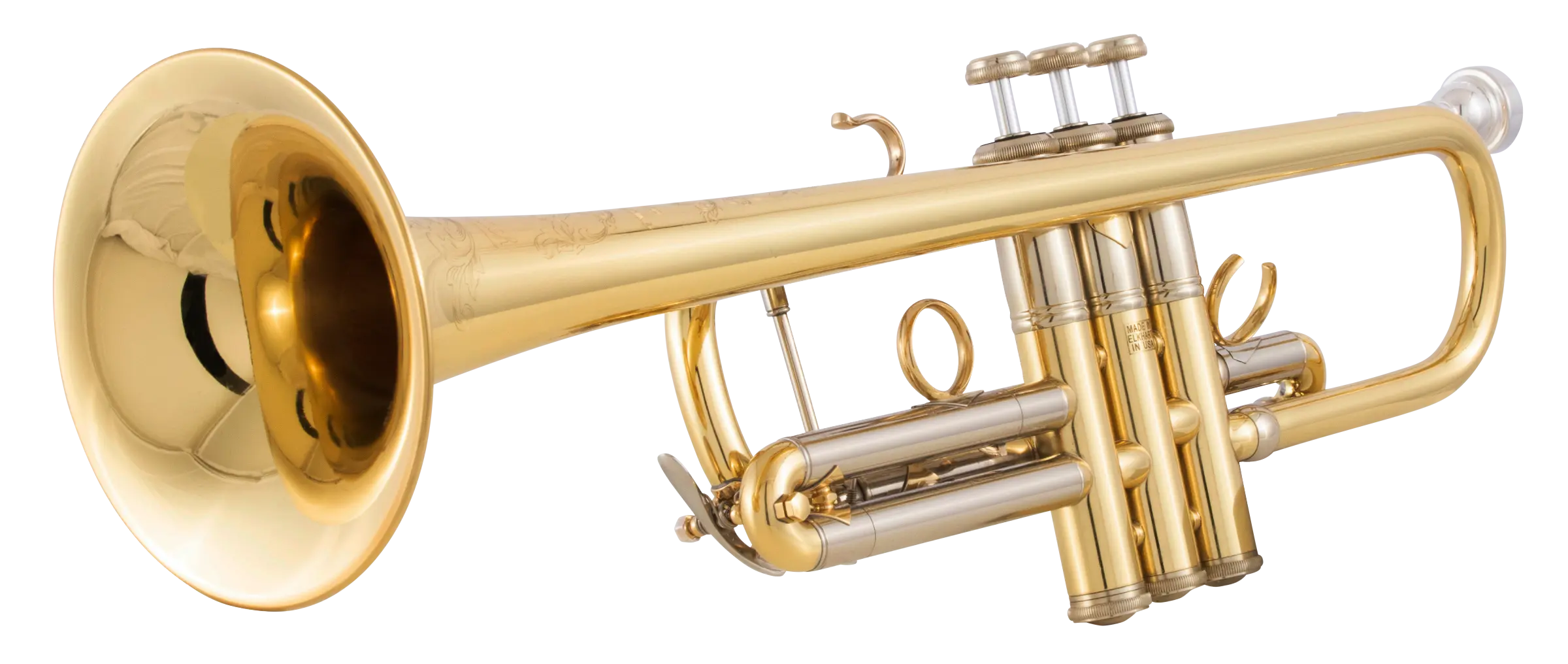 AC190 Bach Professional Artisan Trumpet - zoomed in