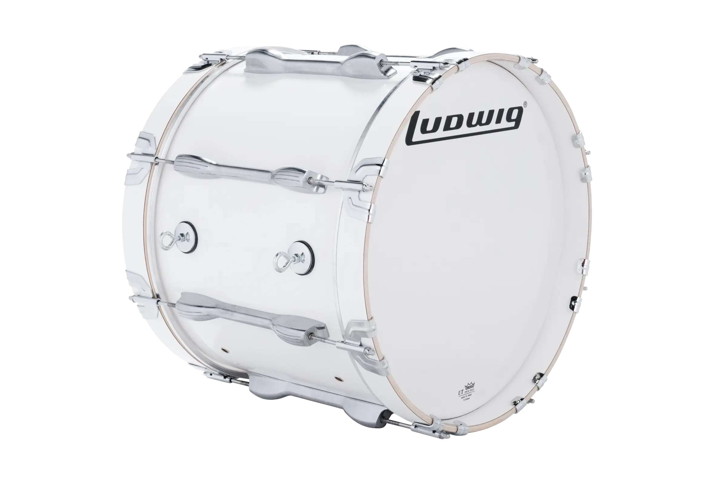 LU2MB18ACW Ludwig 14X18 ULT2 BASS DRUM WHITE - zoomed in