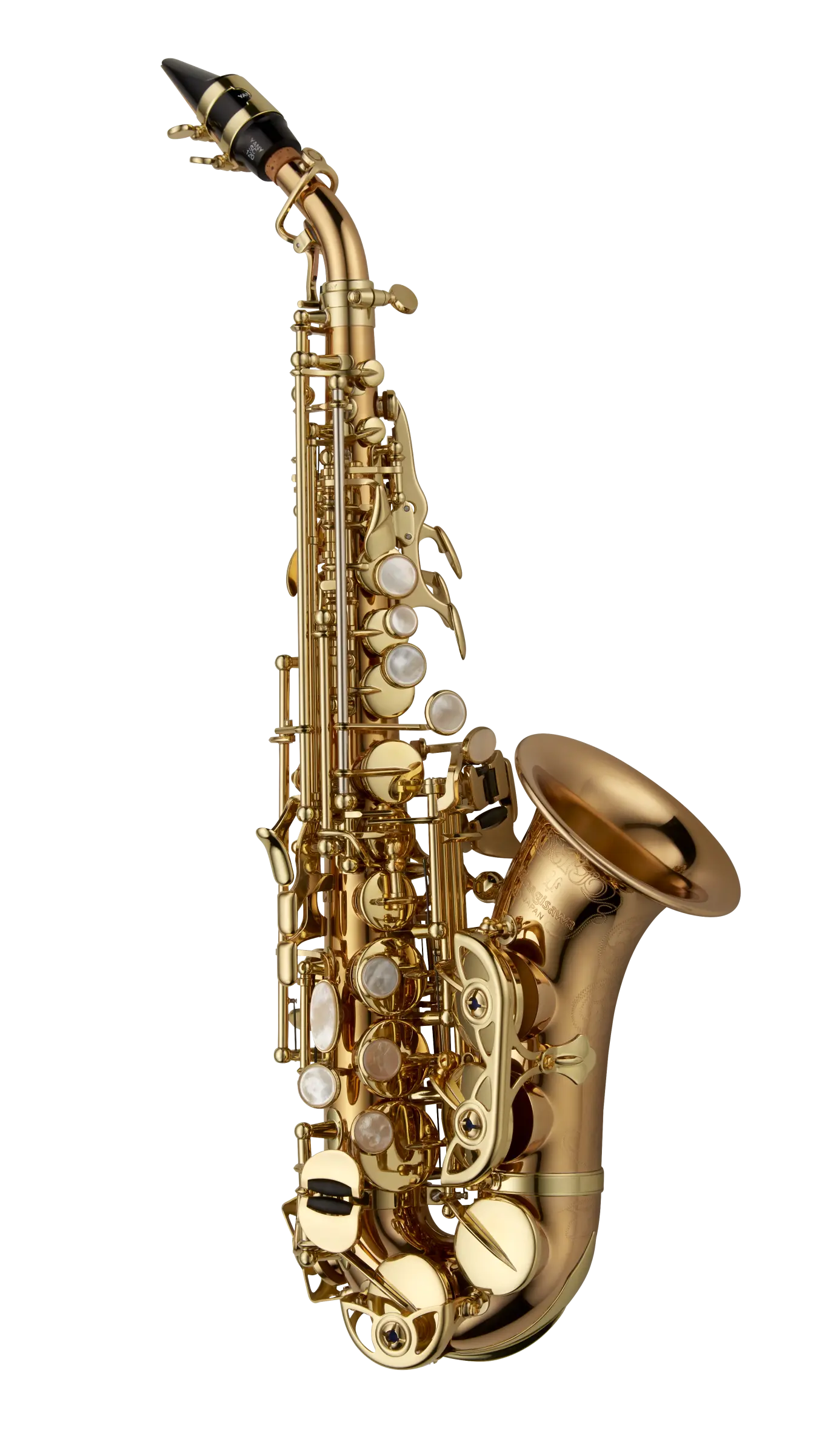 SCWO20 Yaganisawa Professional Curved Soprano Saxophone - zoomed in