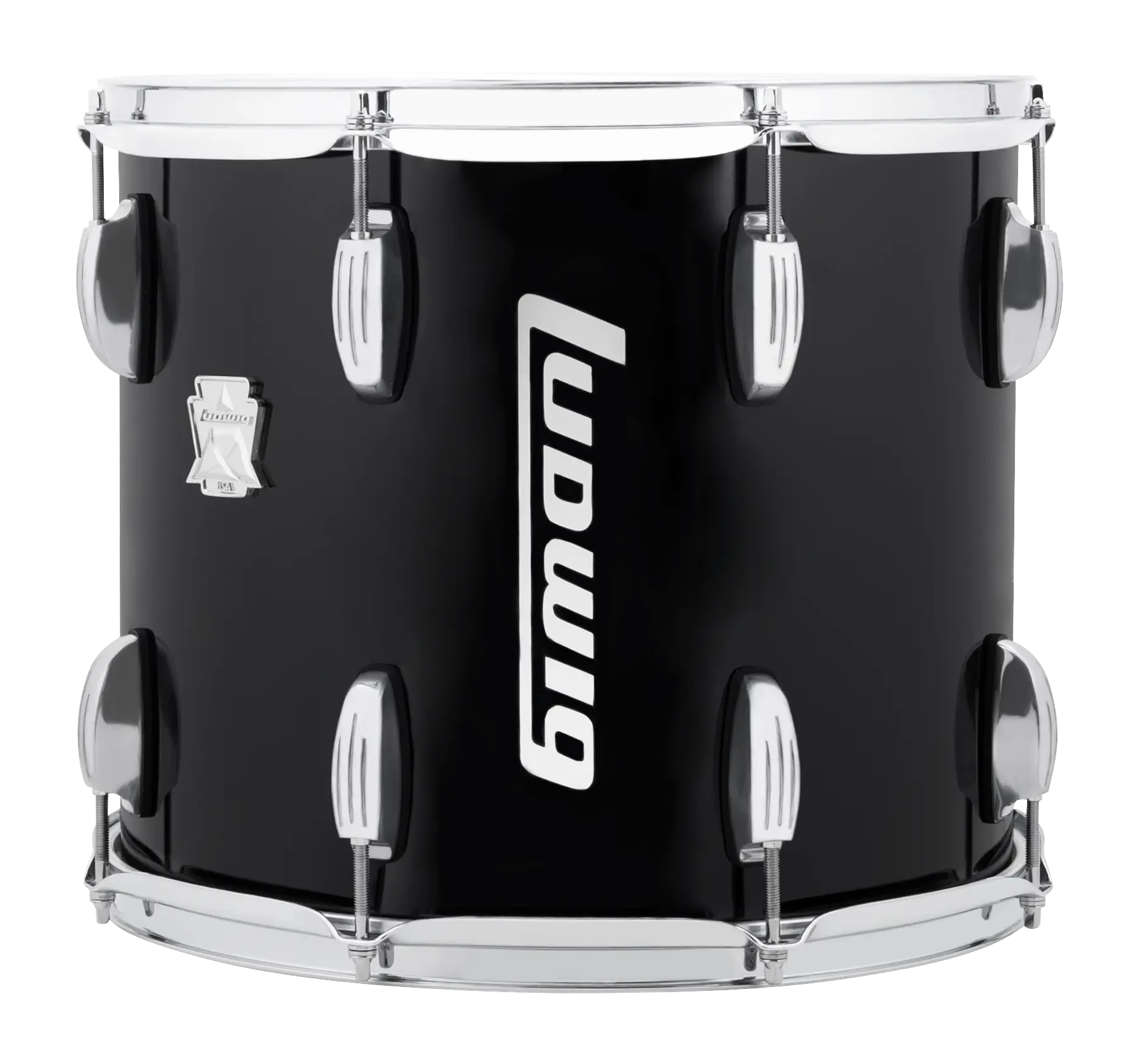 LULT14PB Ludwig Ultimate Marching Traditional Single Leg BlackCortex 12x14 B - zoomed in