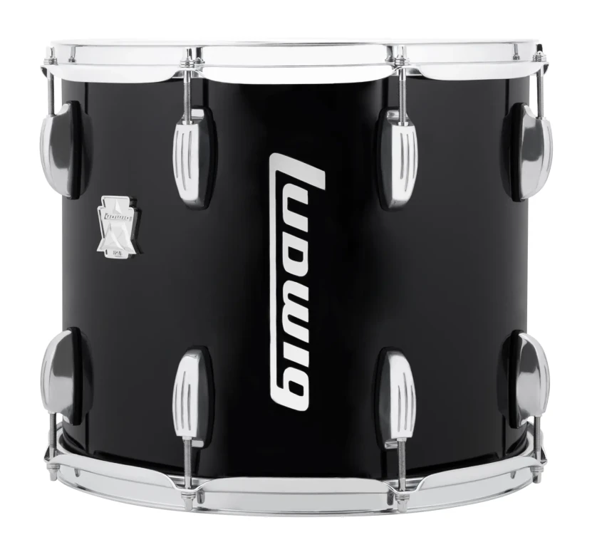 LULT14PB Ludwig Ultimate Marching Traditional Single Leg BlackCortex 12x14 B