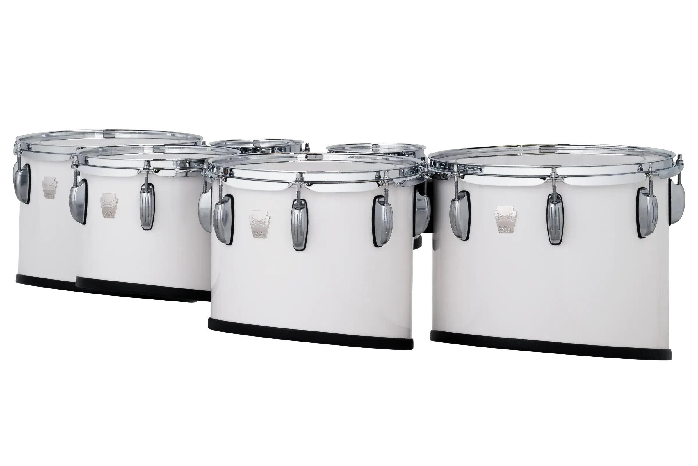 LU2MT660234ACW LUDWIG ULT2 LG HEX TENORS WHITE - zoomed in
