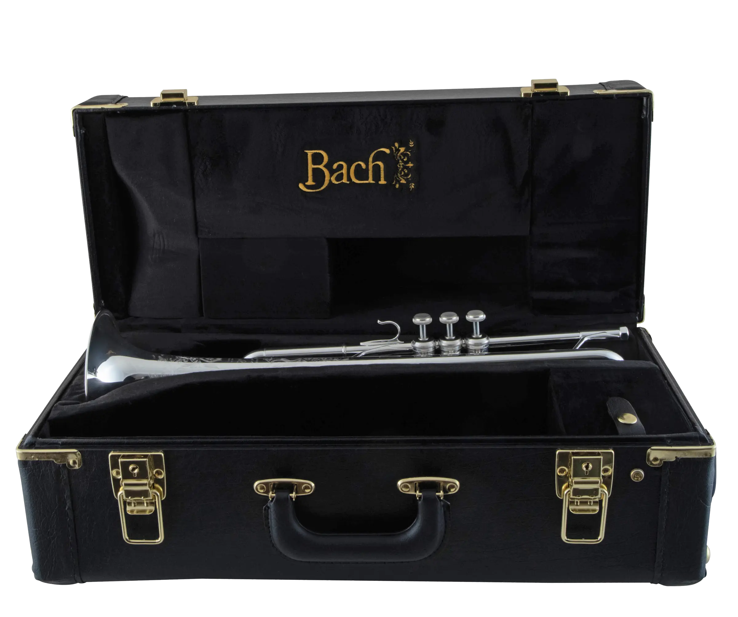 LR190S43B Bach SilverFinish Trumpet Ic Fr Hz Fs2 - zoomed in