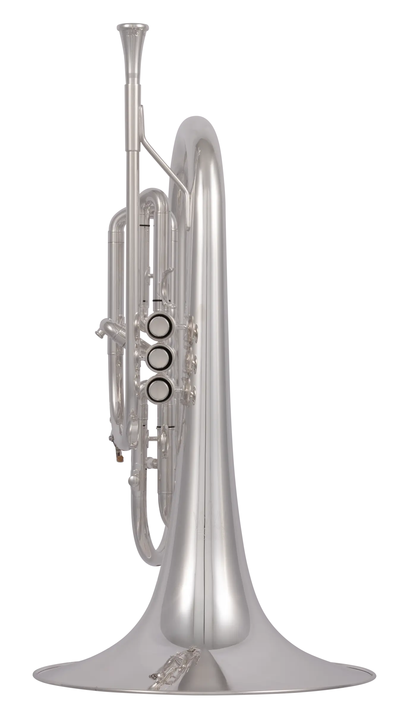 KMP611S King Professional Marching Mellophone - zoomed in