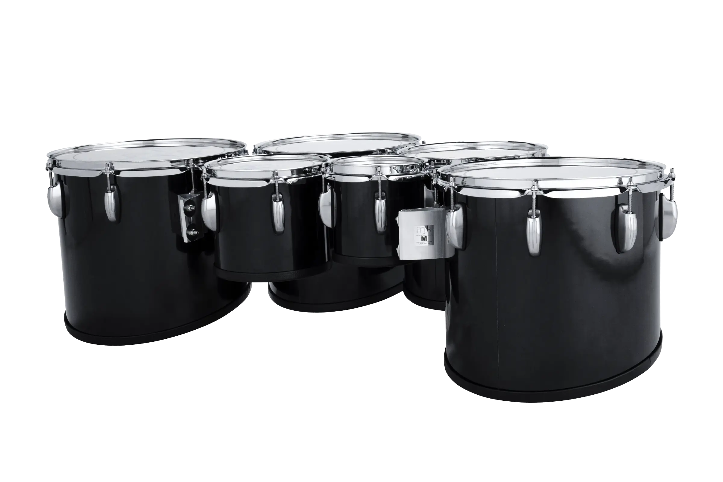 LU2MT680234ACB Ludwig ULT2 XL HEX TENORS BLACK - zoomed in