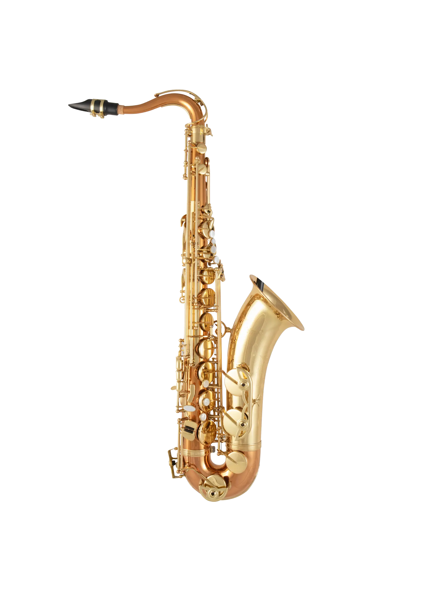 STS511C Selmer Copper Intermediate Tenor Saxophone In Fr vr - zoomed in