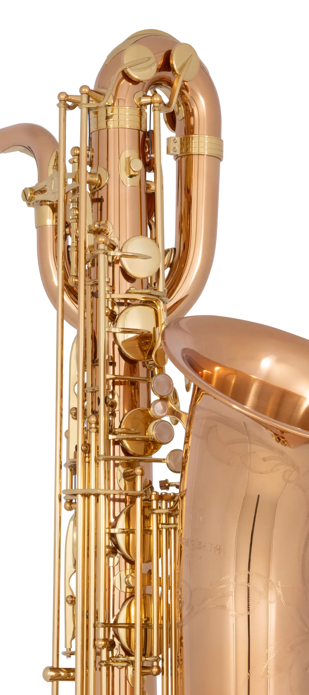 BWO2 Yanagisawa Professional Baritone Saxophone - zoomed in