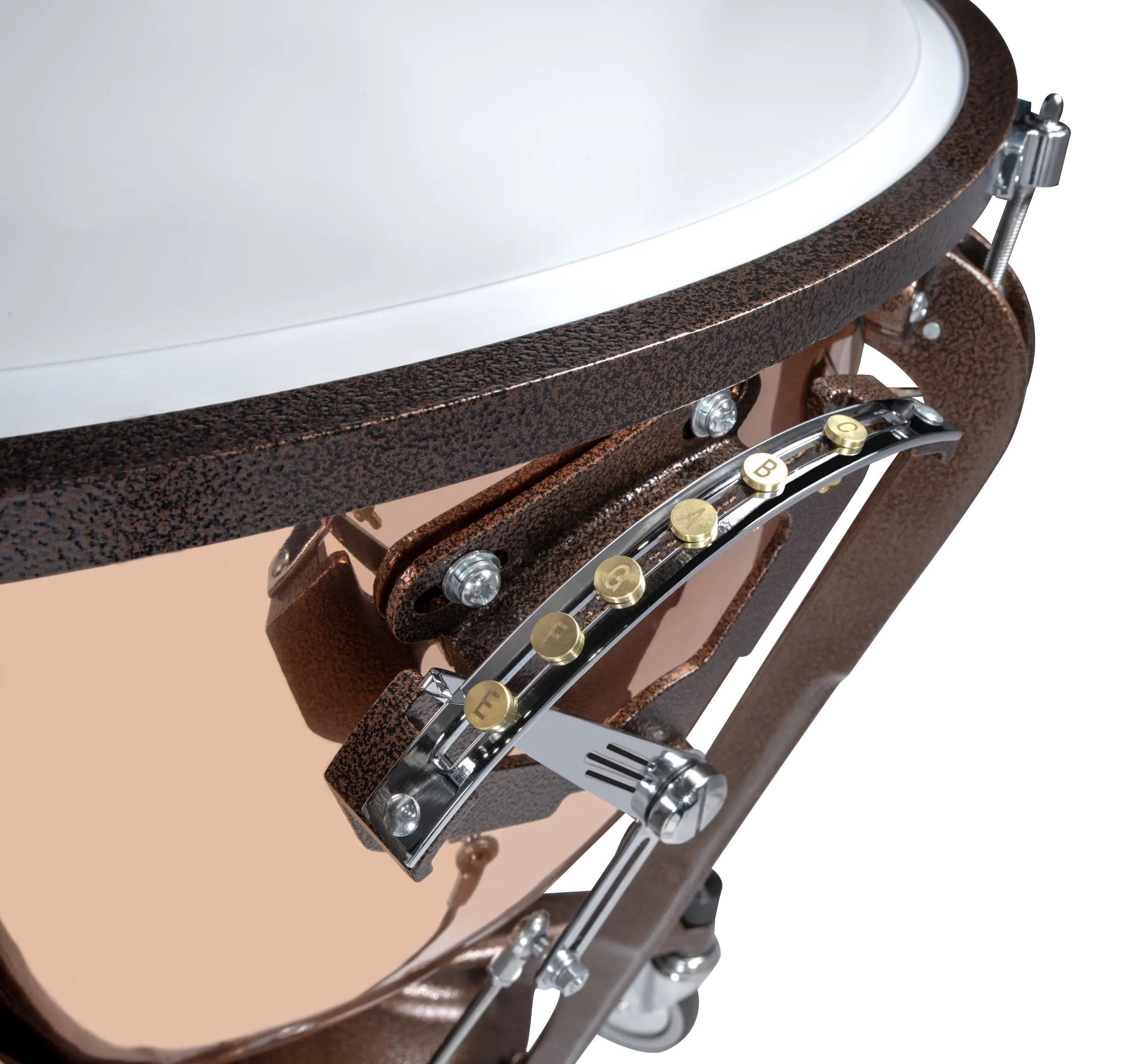 LTS420PG Ludwig StandardSeries PolishedCopper 20in Tuner 1 - zoomed in